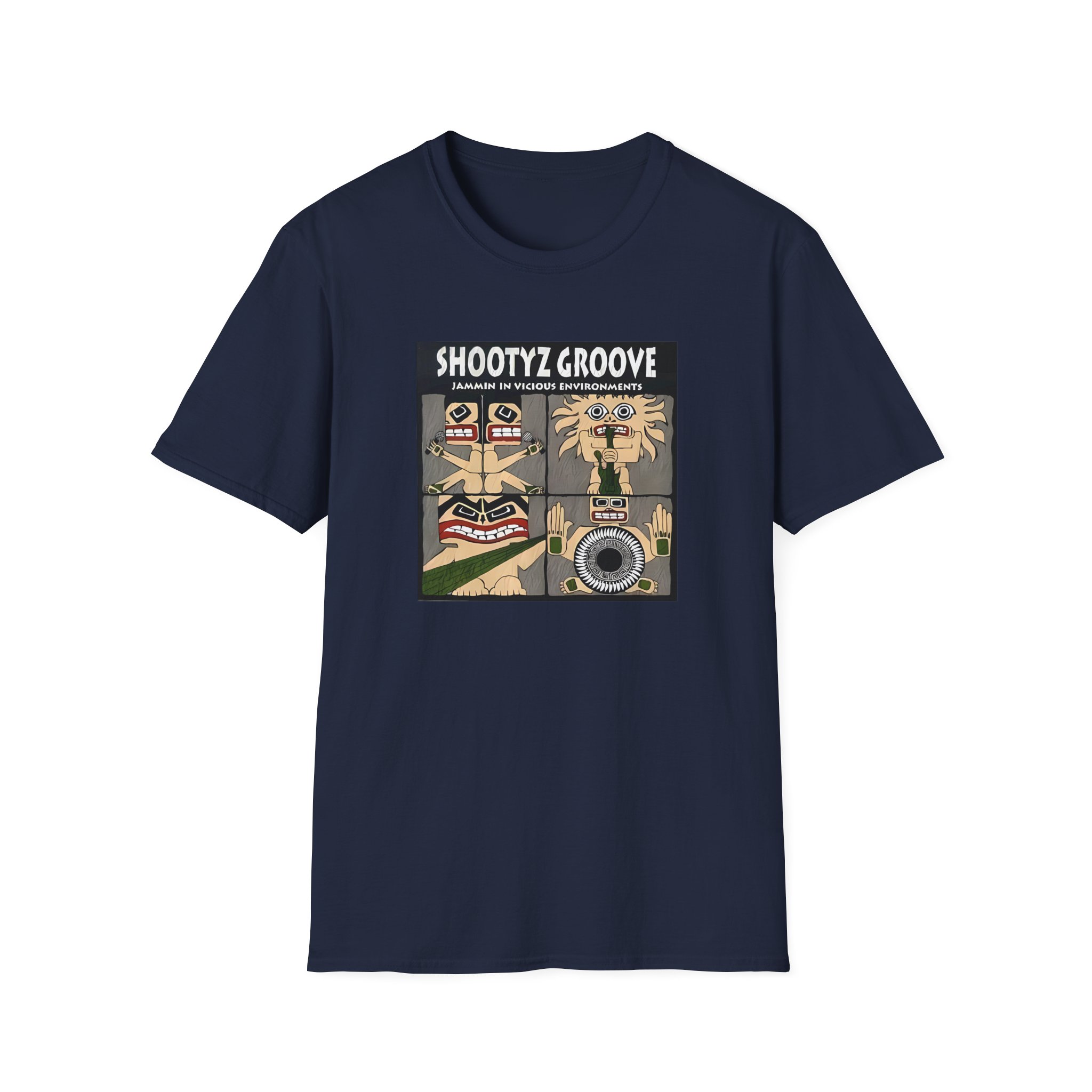 Shootyz Groove Jammin in Vicious Environments Album Cover Unisex Softstyle T-Shirt