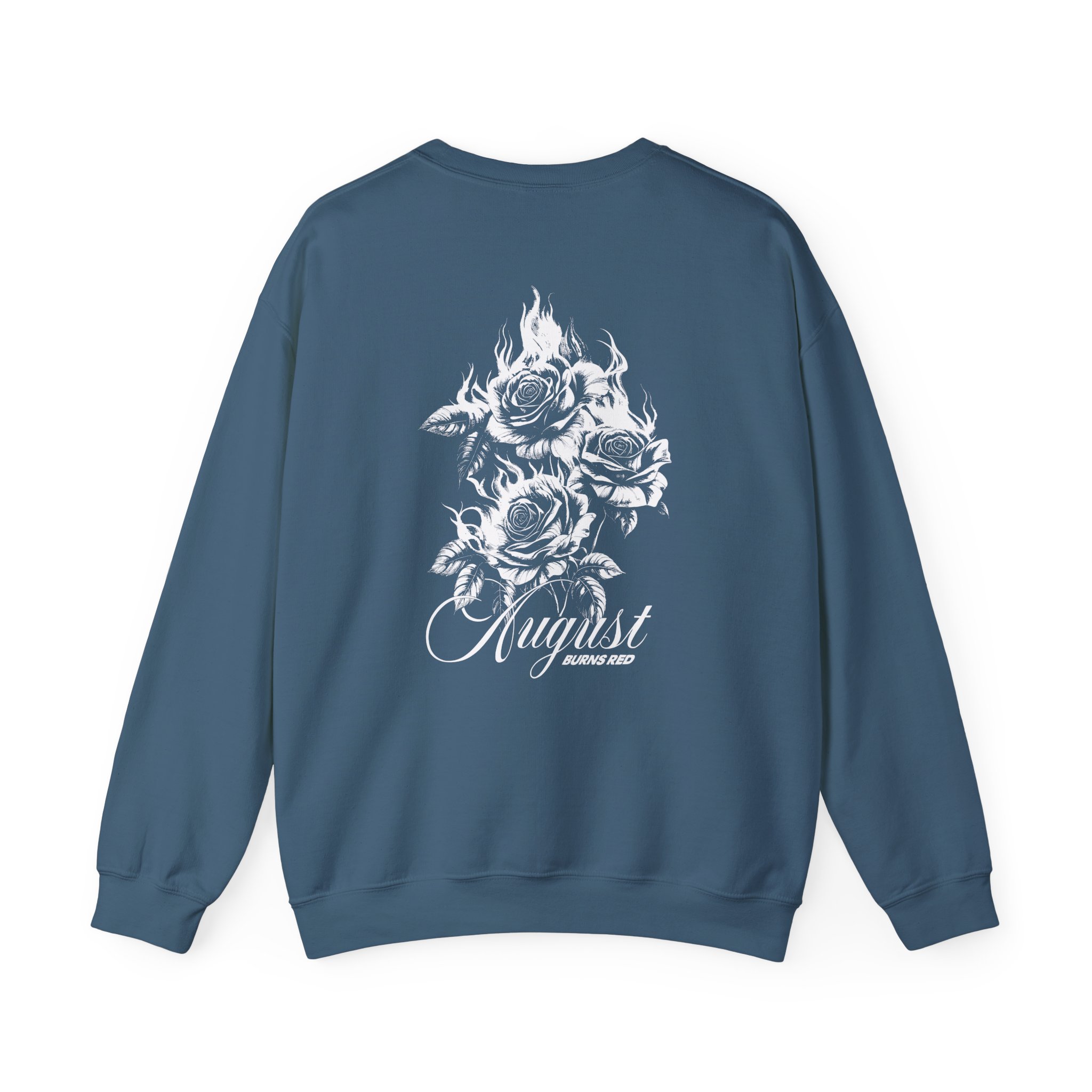 August Burns Red Burning Flowers Unisex Heavy Blendâ„¢ Crewneck Sweatshirt