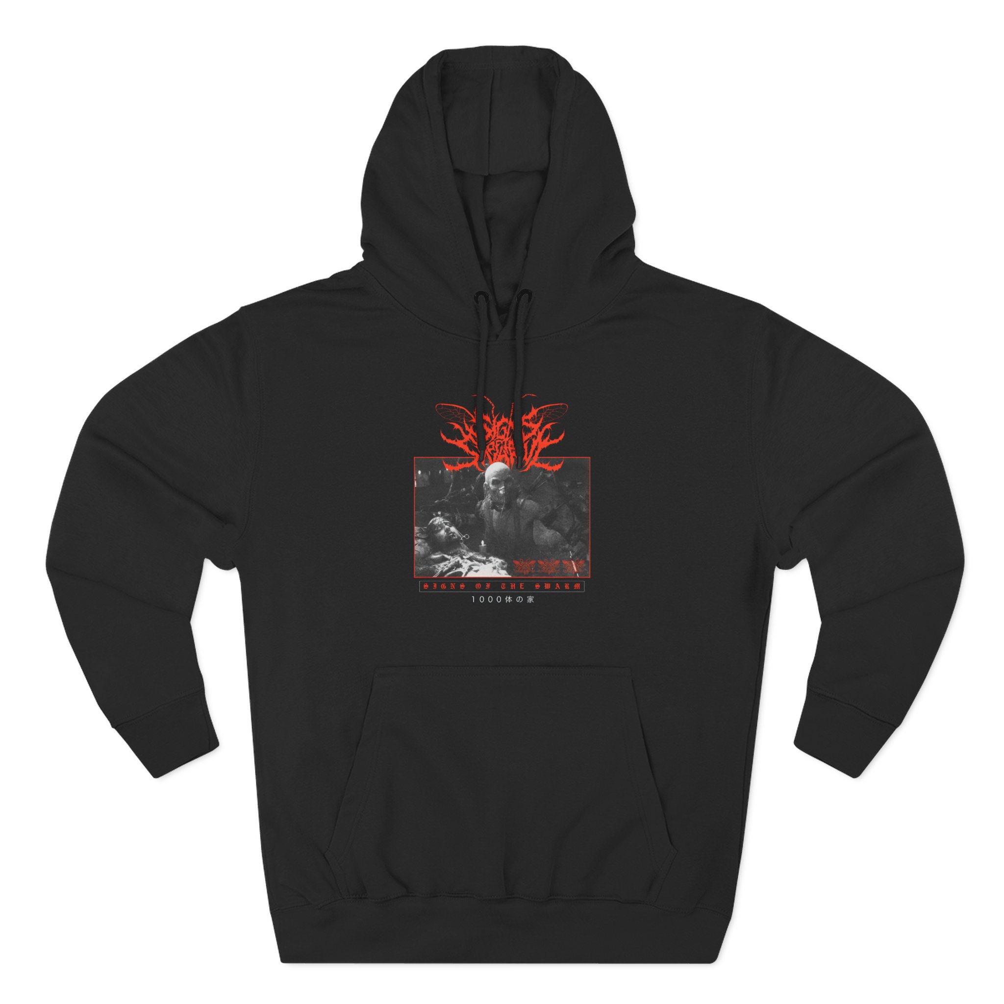 Signs of the Swarm Dr Satan Three-Panel Fleece Hoodie