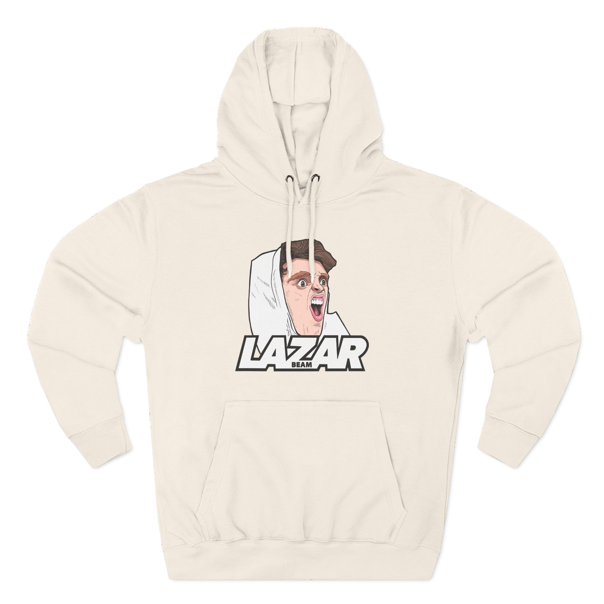 Lazar Silly Face Three-Panel Fleece Hoodie