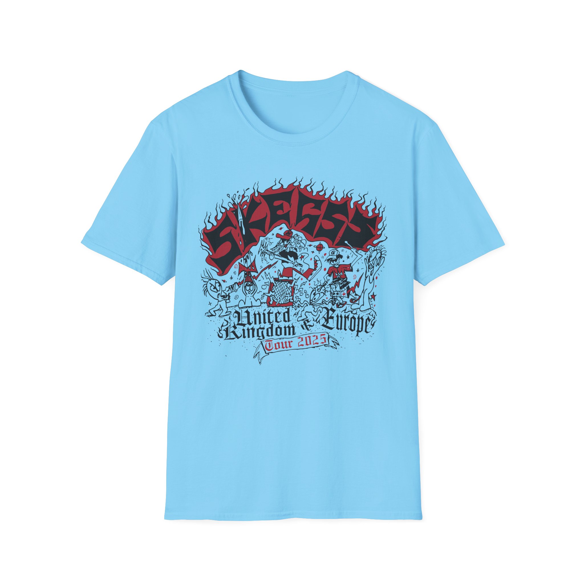 Skegss Uk Eu Tour 2025 Unisex Softstyle T-Shirt