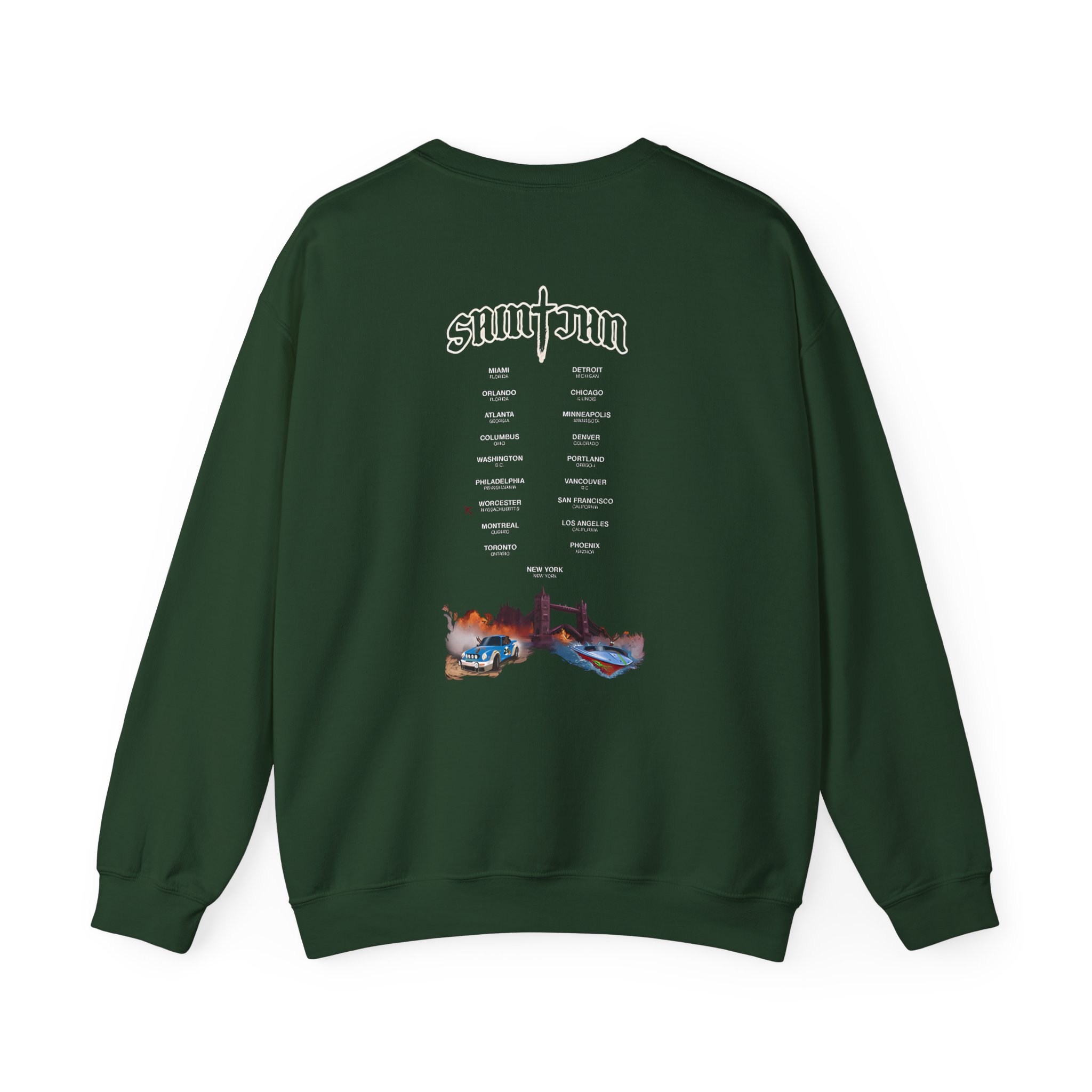 Saint JhnIgnorant Forever World Tour Unisex Heavy Blendâ„¢ Crewneck Sweatshirt