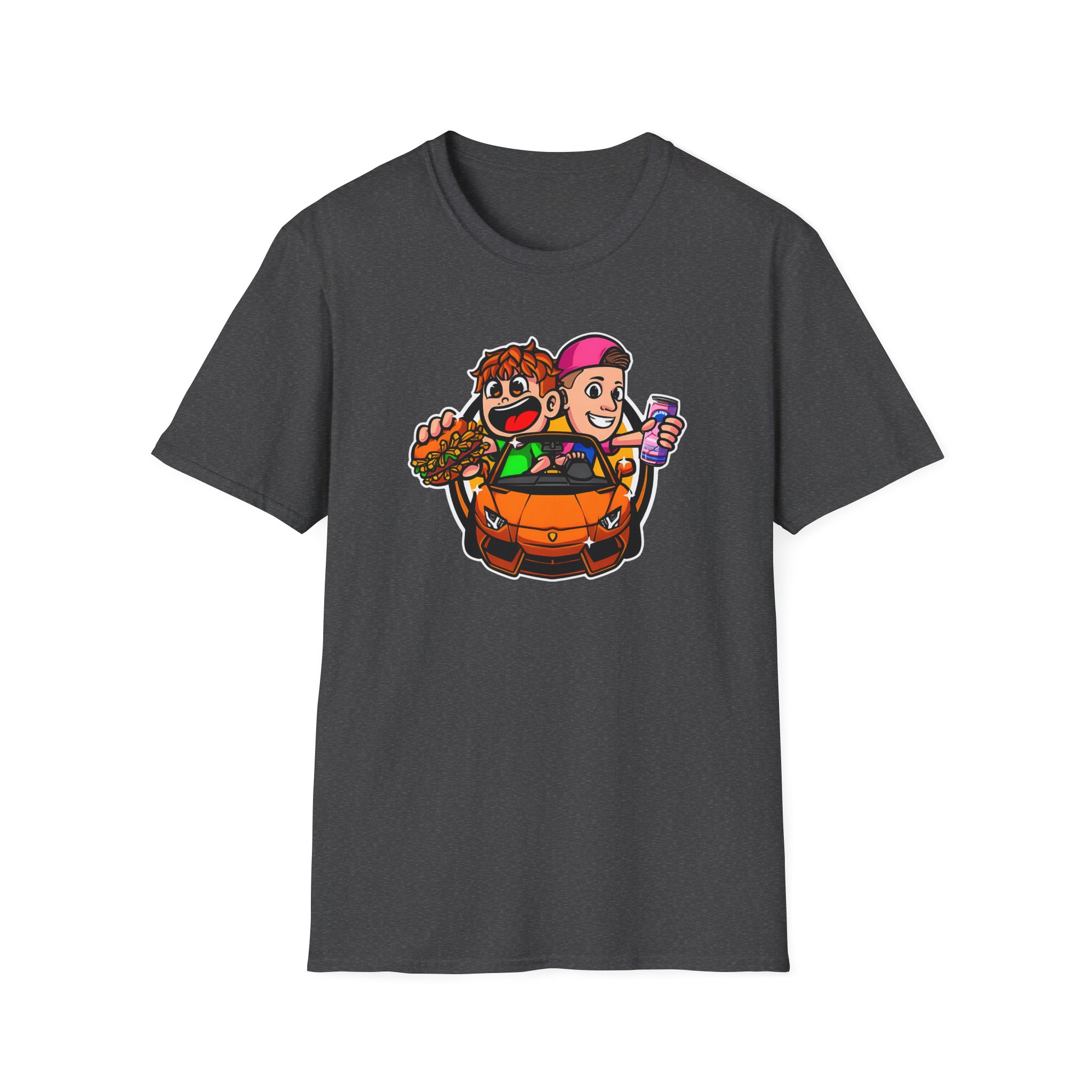 Burger Pommes Unisex Softstyle T-Shirt