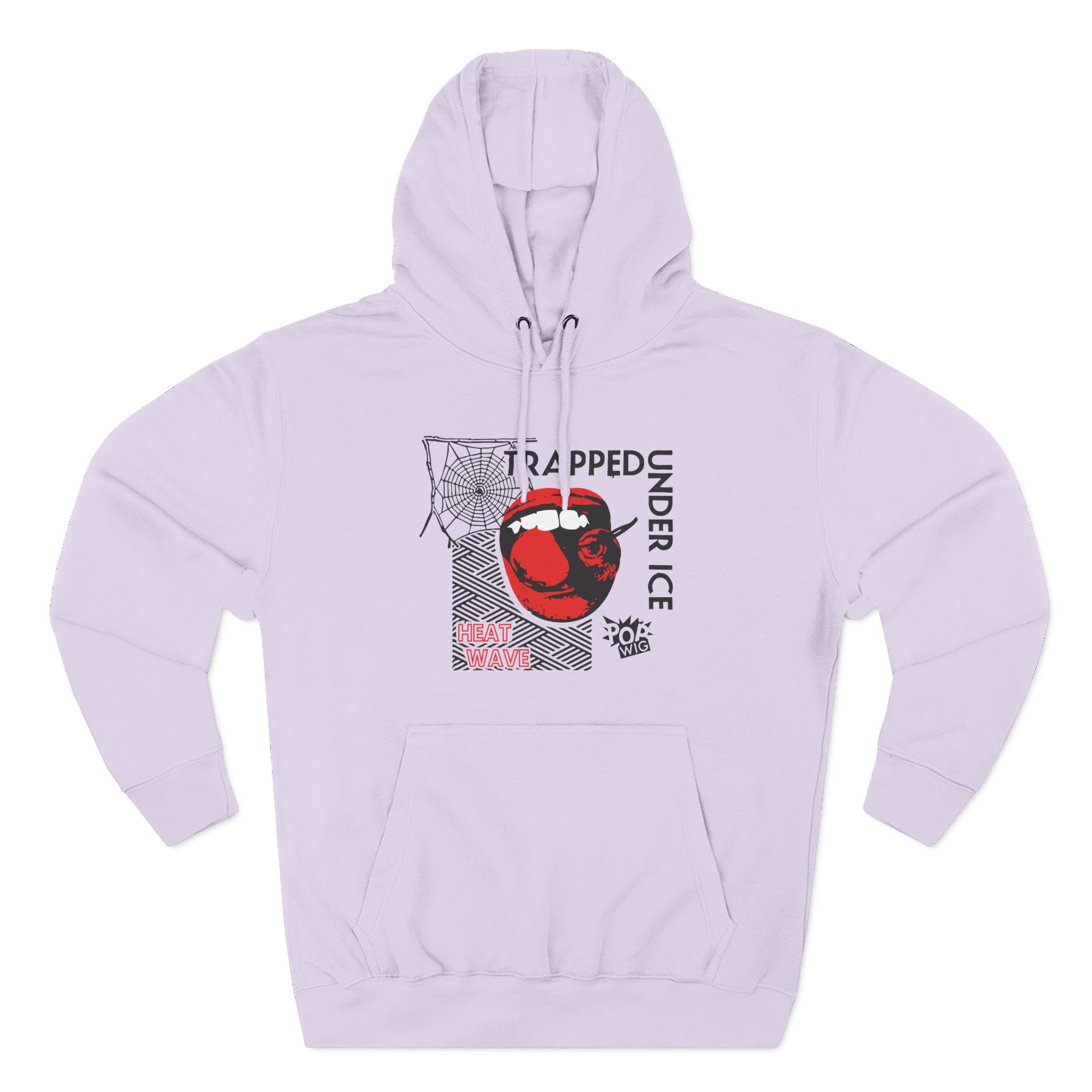 Trapped Under Ice Cherry Lips Three-Panel Fleece Hoodie