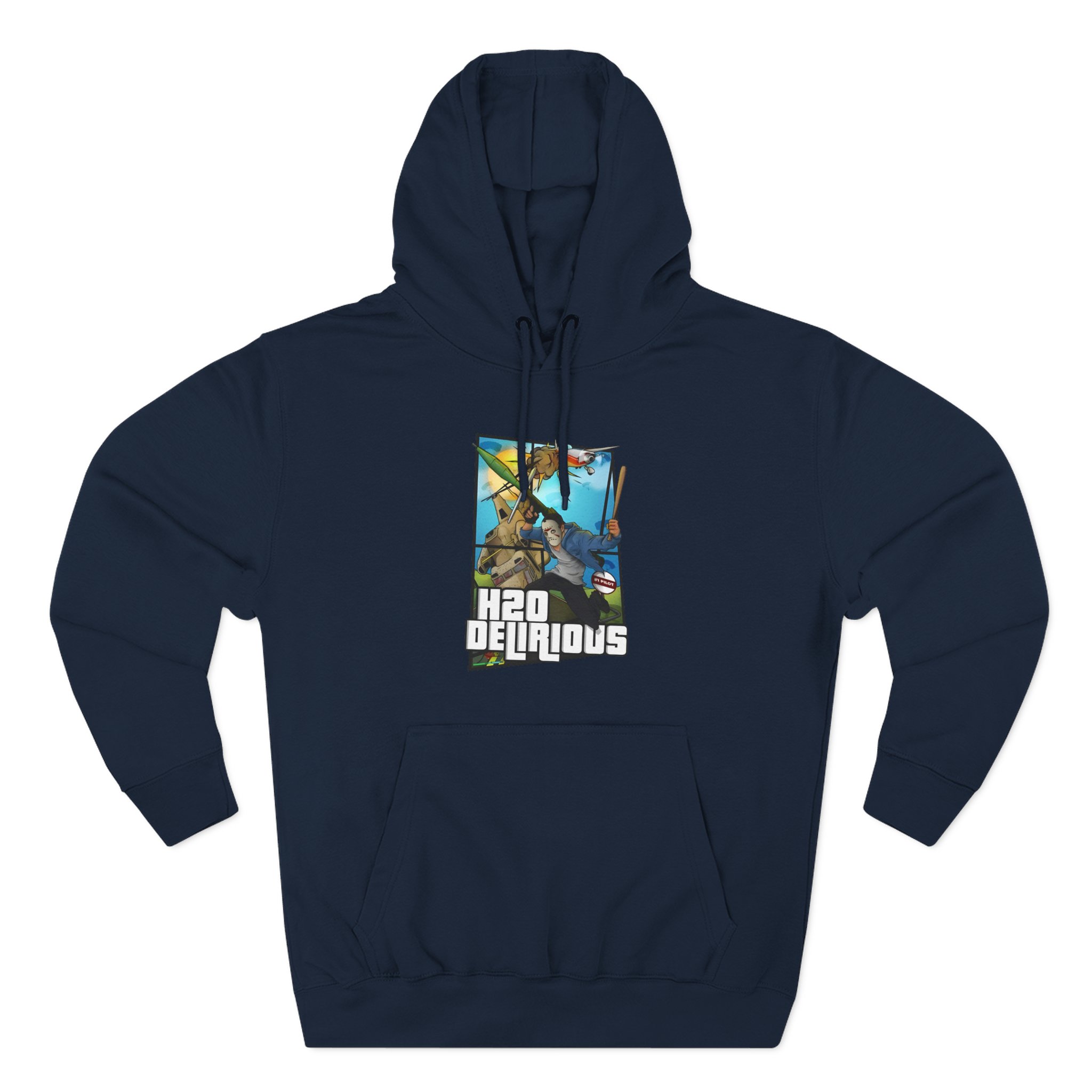 H2odelirious Three-Panel Fleece Hoodie