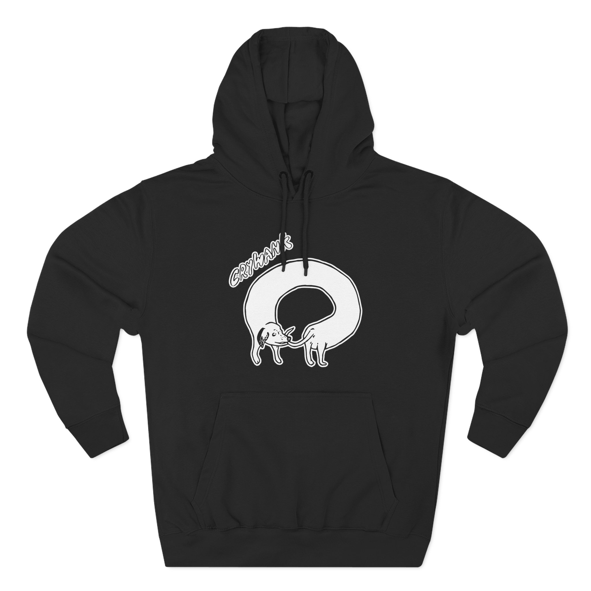 Crywank Three-Panel Fleece Hoodie
