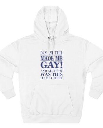 Dan and Phil Made Me Gay and Alli Got Was This Lousy Three-Panel Fleece Hoodie
