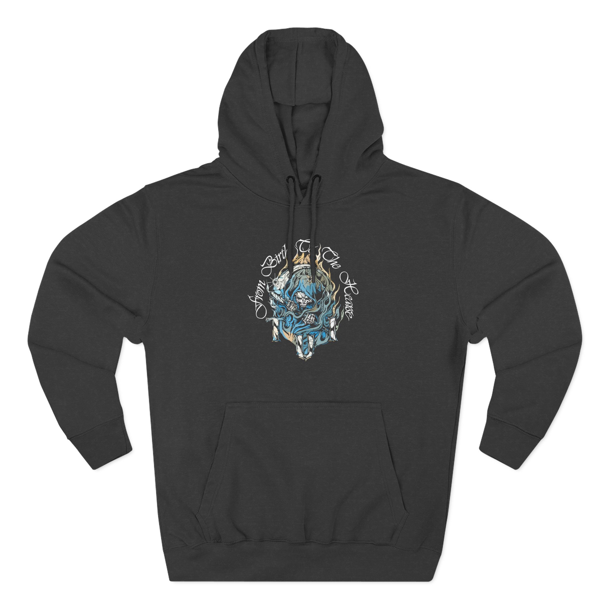 Trapped Under Ice Birth to Hearse Three-Panel Fleece Hoodie