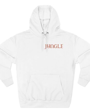 Jungle Volcano Art Three-Panel Fleece Hoodie