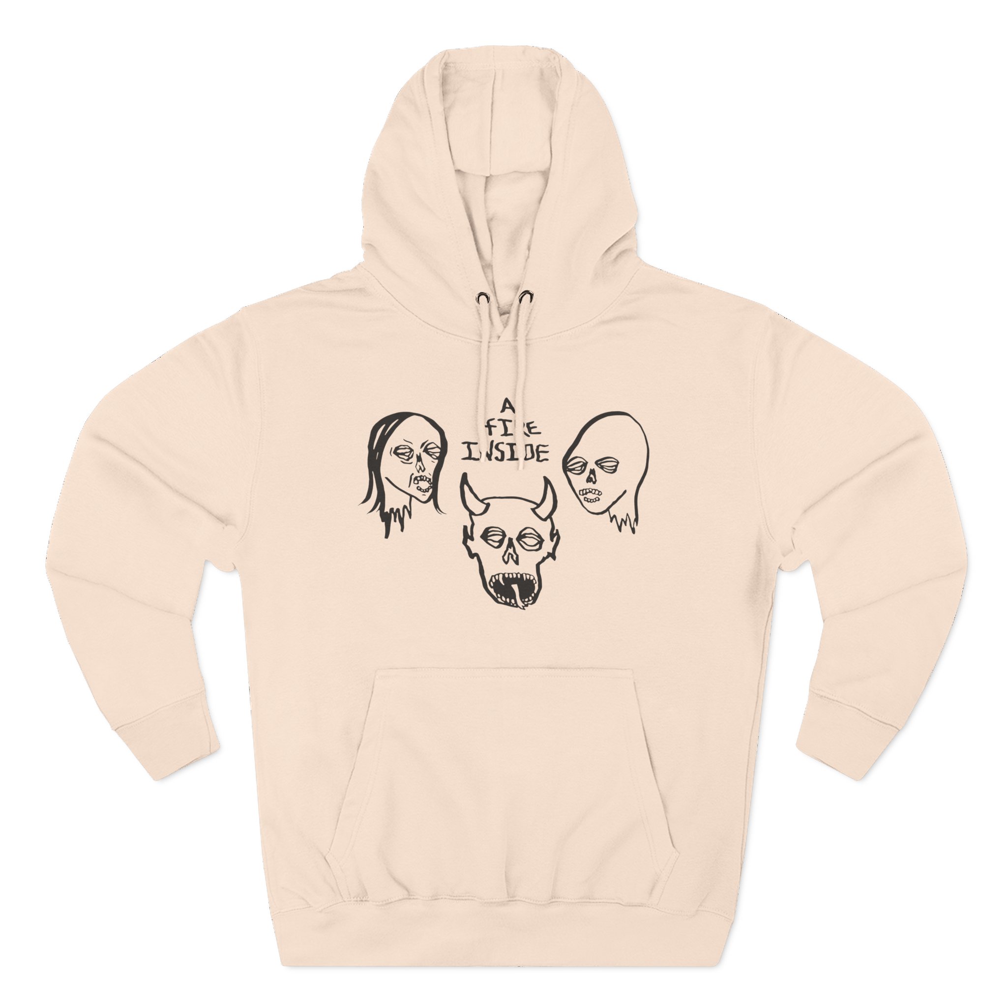 Afi Faces Three-Panel Fleece Hoodie
