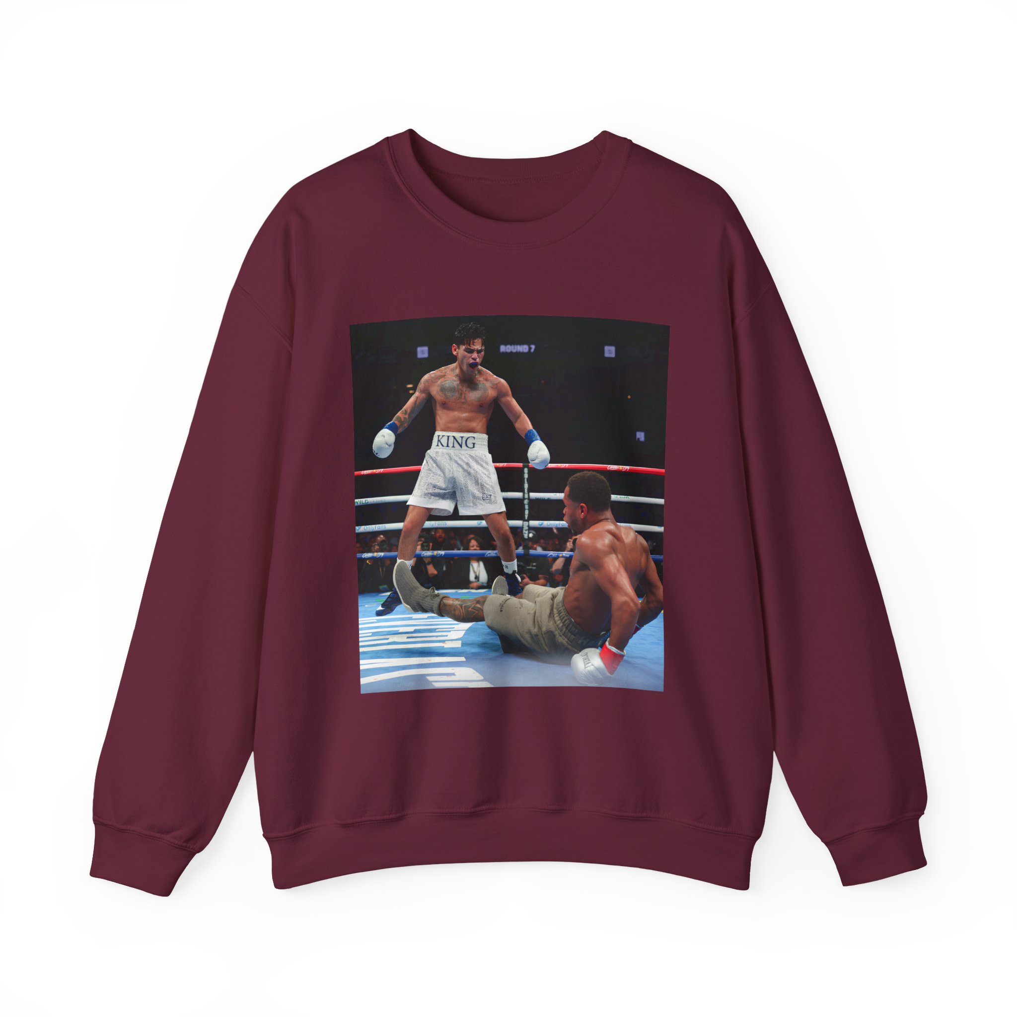 Ryan Garcia Knocks Down Devin Haney Unisex Heavy Blendâ„¢ Crewneck Sweatshirt