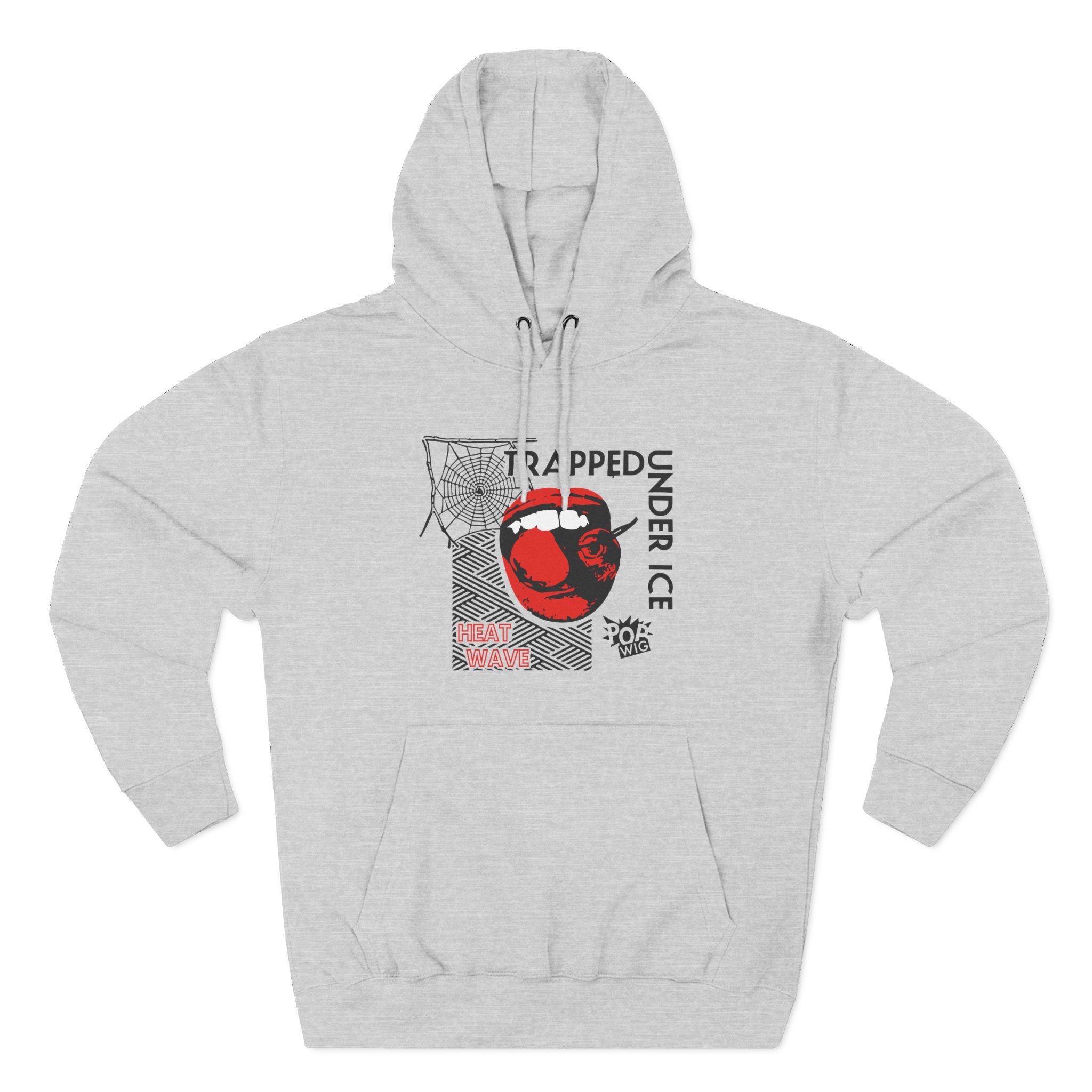 Trapped Under Ice Cherry Lips Three-Panel Fleece Hoodie