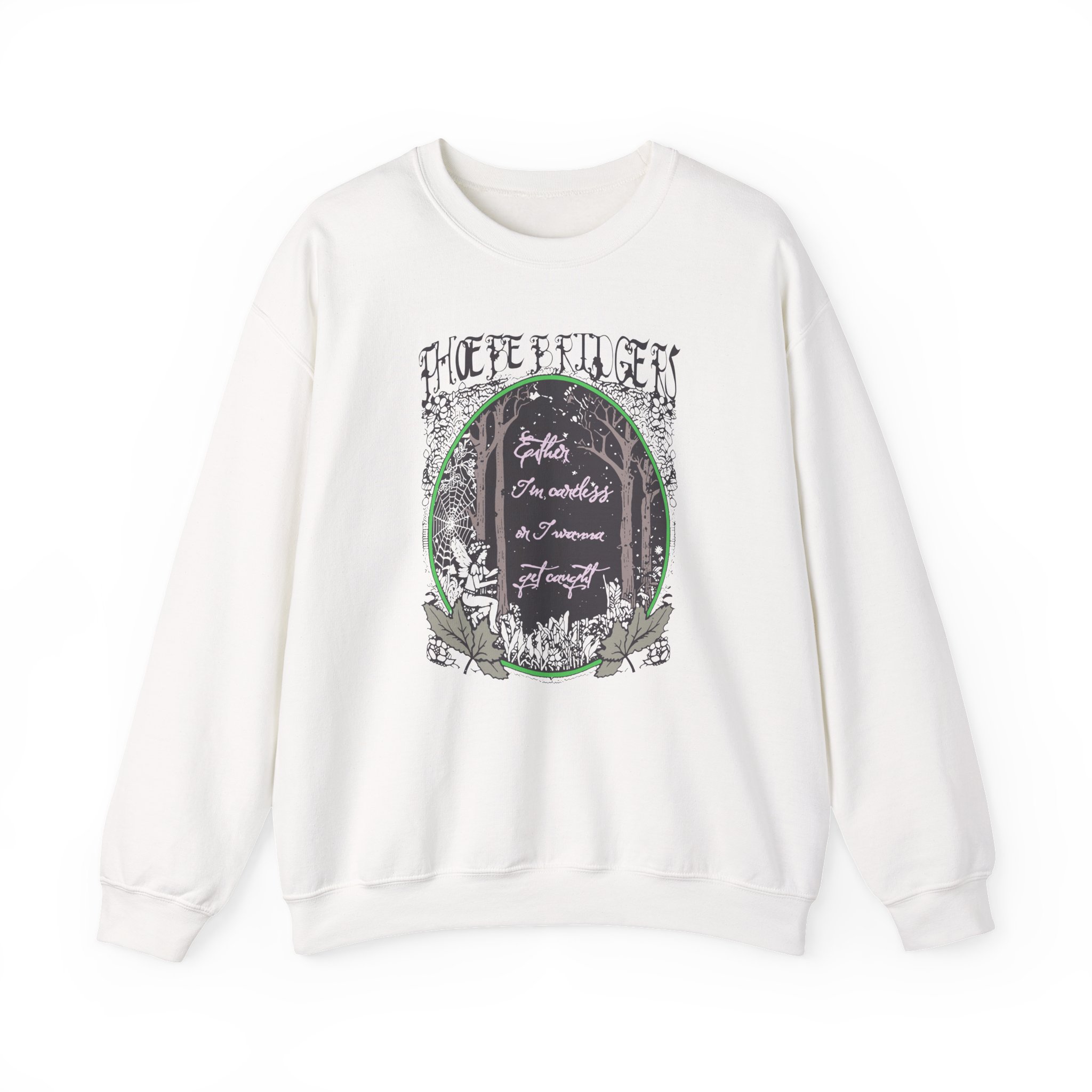 Phoebe Bridgers Ether Tin Cartels on I Wanna Get Caught Unisex Heavy Blendâ„¢ Crewneck Sweatshirt