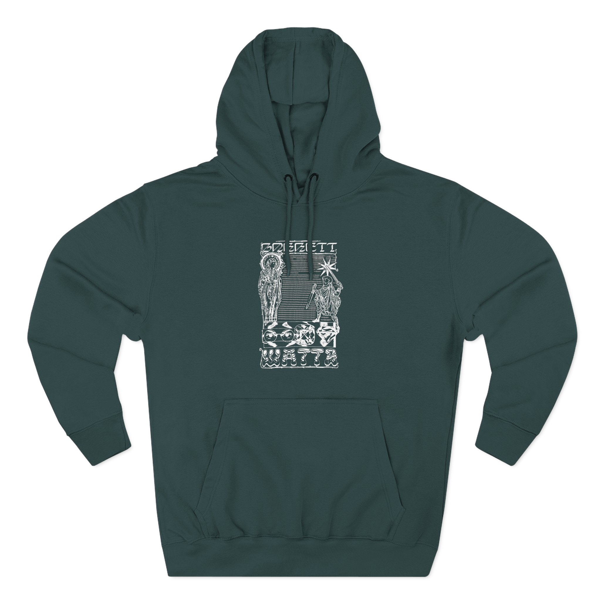 Garrett Watts the Secret Three-Panel Fleece Hoodie