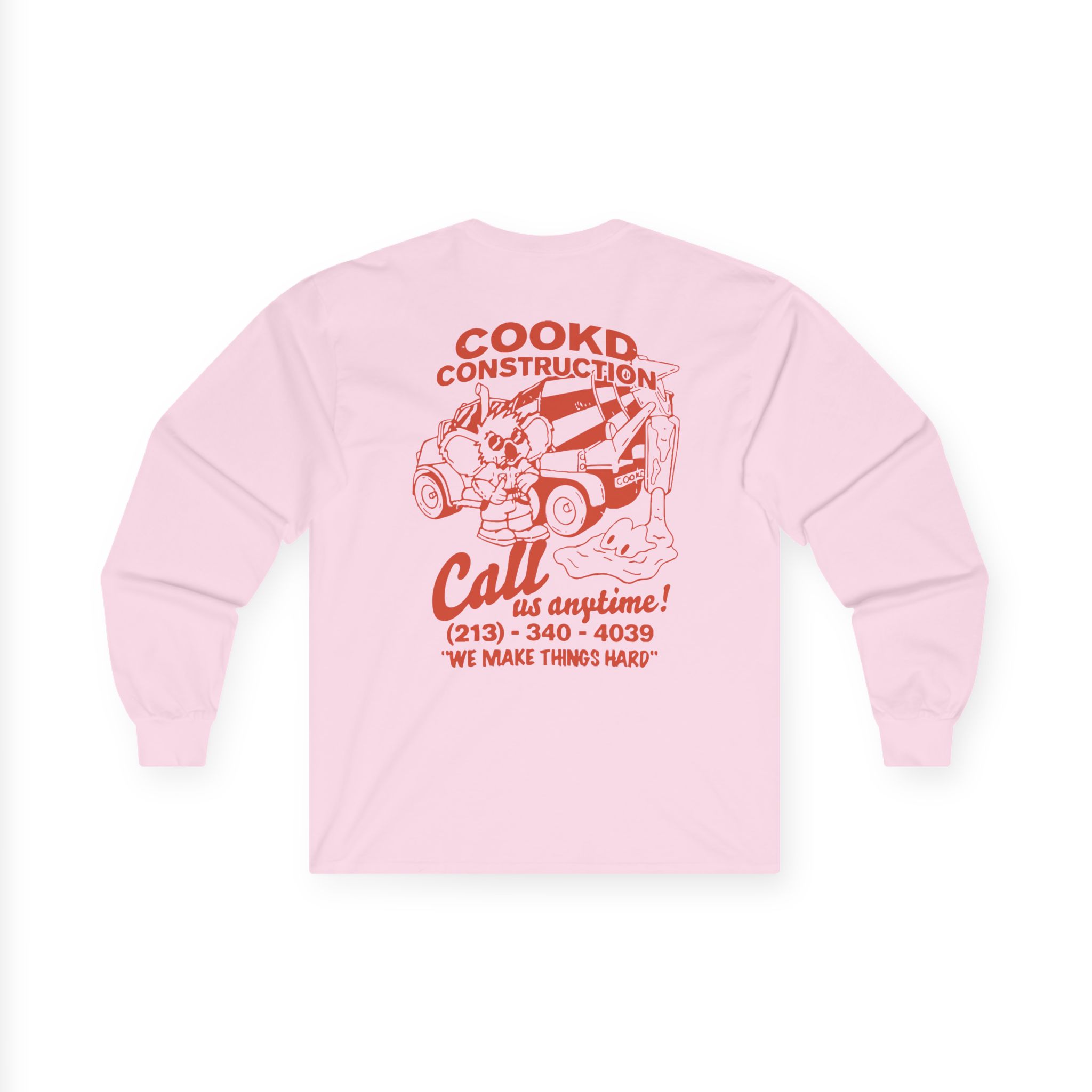 Cookd Construction Koala Unisex Ultra Cotton Long Sleeve Tee