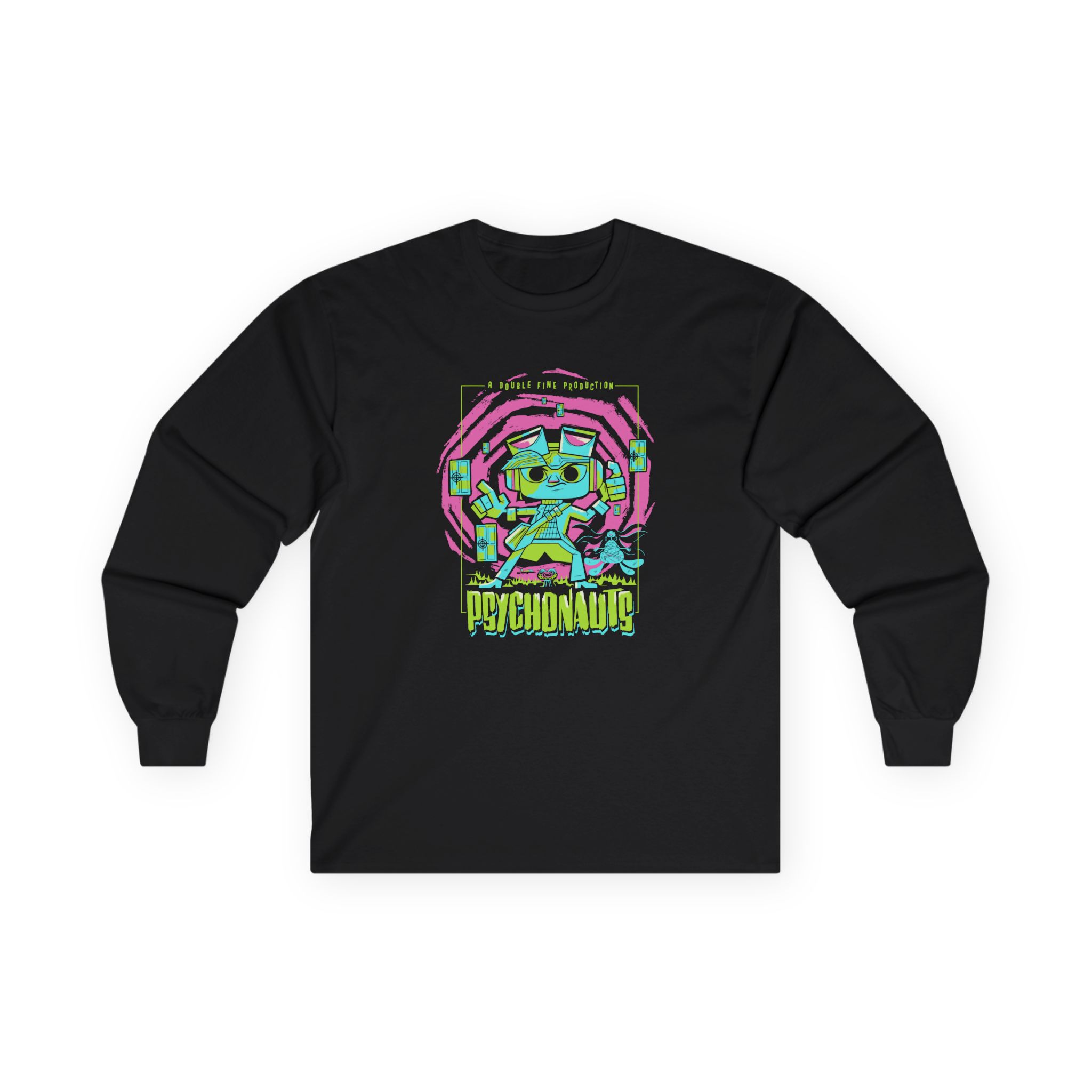 Double Fine Psychic Mystery Unisex Ultra Cotton Long Sleeve Tee