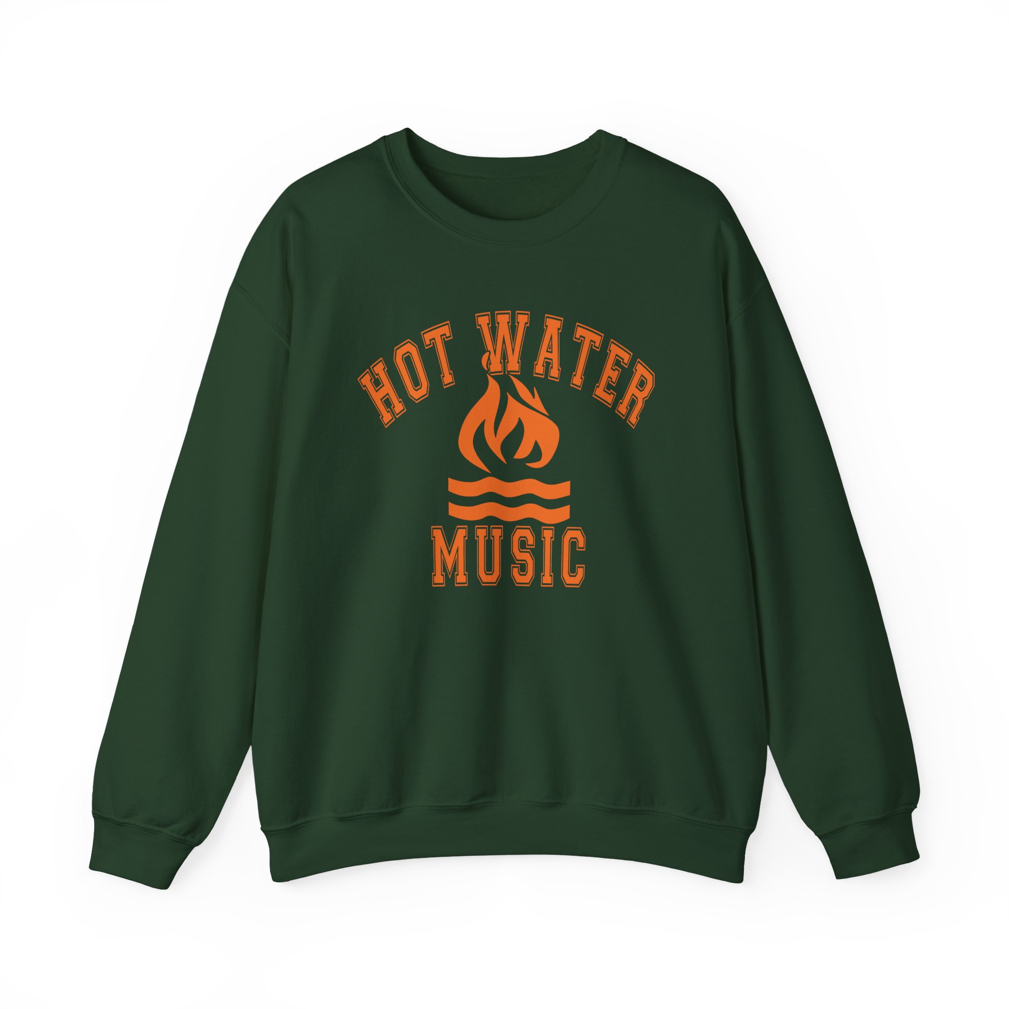 Hot Water Music College Flame Unisex Heavy Blendâ„¢ Crewneck Sweatshirt