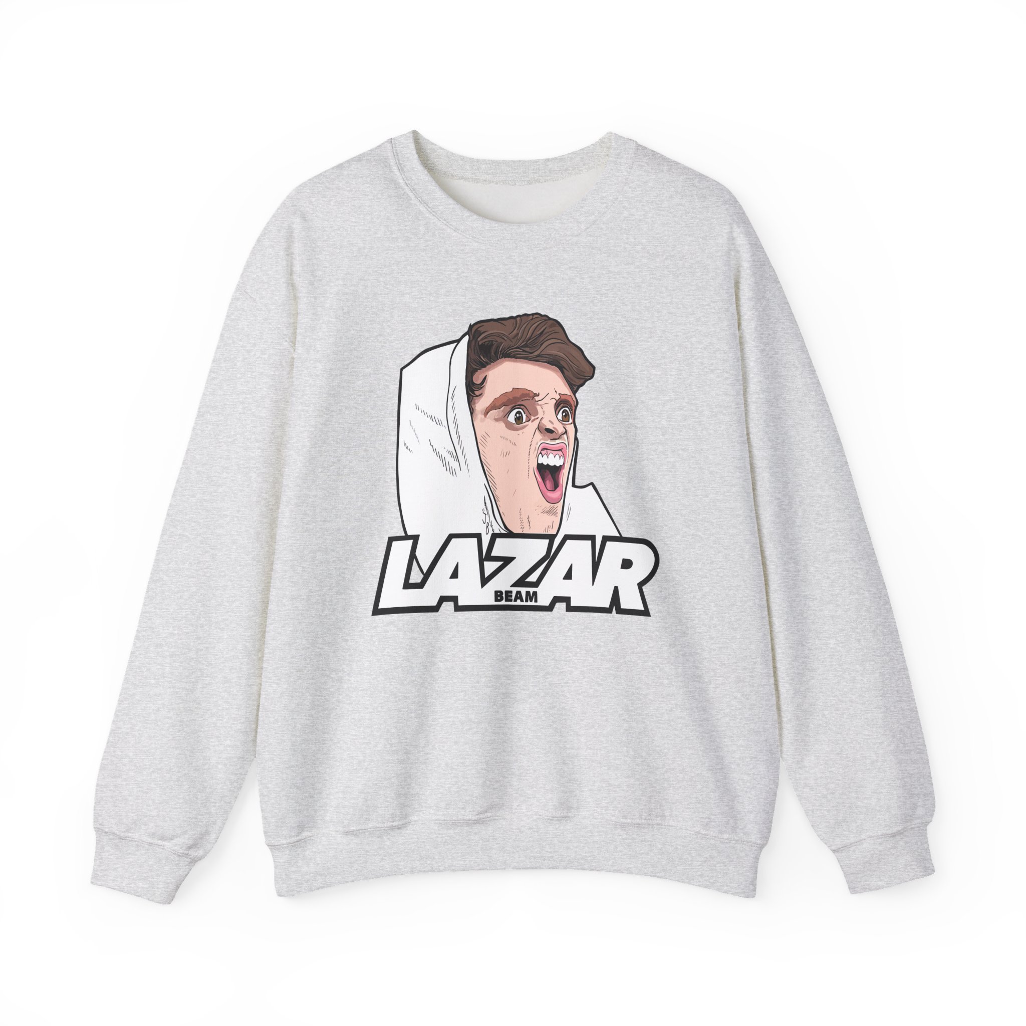 Lazar Silly Face Unisex Heavy Blendâ„¢ Crewneck Sweatshirt