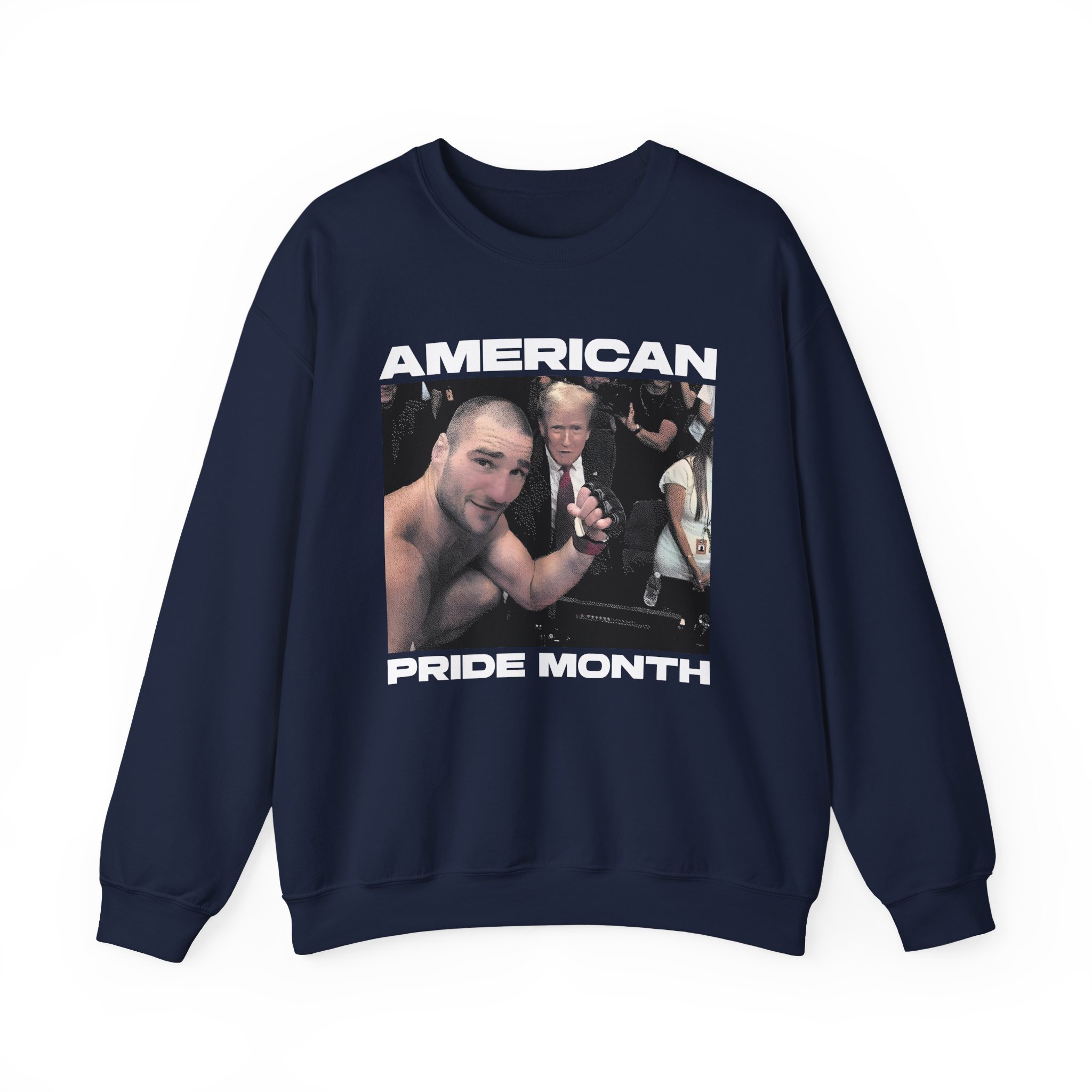 Sean Strickland American Pride Month Unisex Heavy Blendâ„¢ Crewneck Sweatshirt