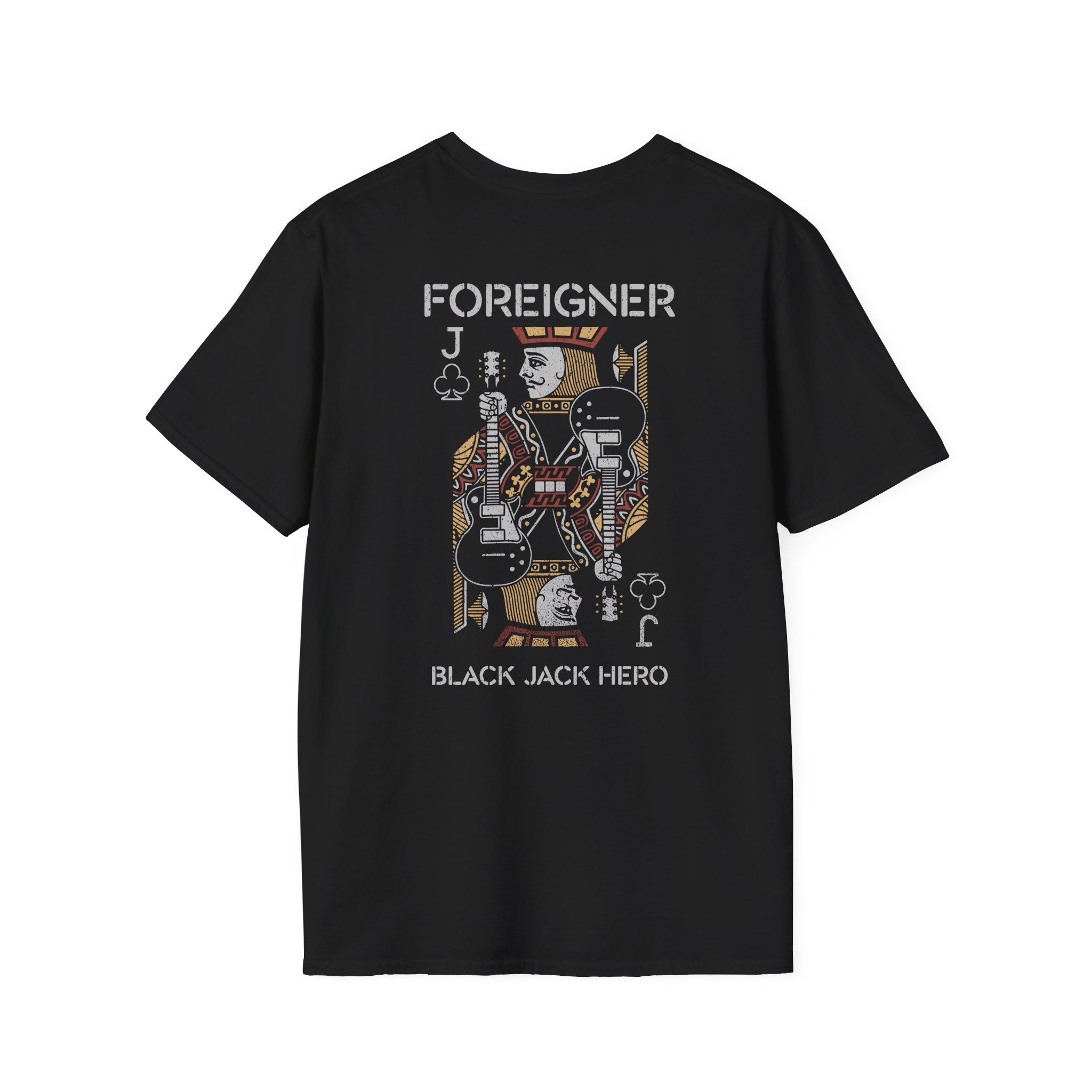Foreigner Black Jack Hero Unisex Softstyle T-Shirt