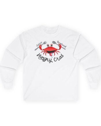 Hungry Box Hungry Crab Juicy Seafood Unisex Ultra Cotton Long Sleeve Tee
