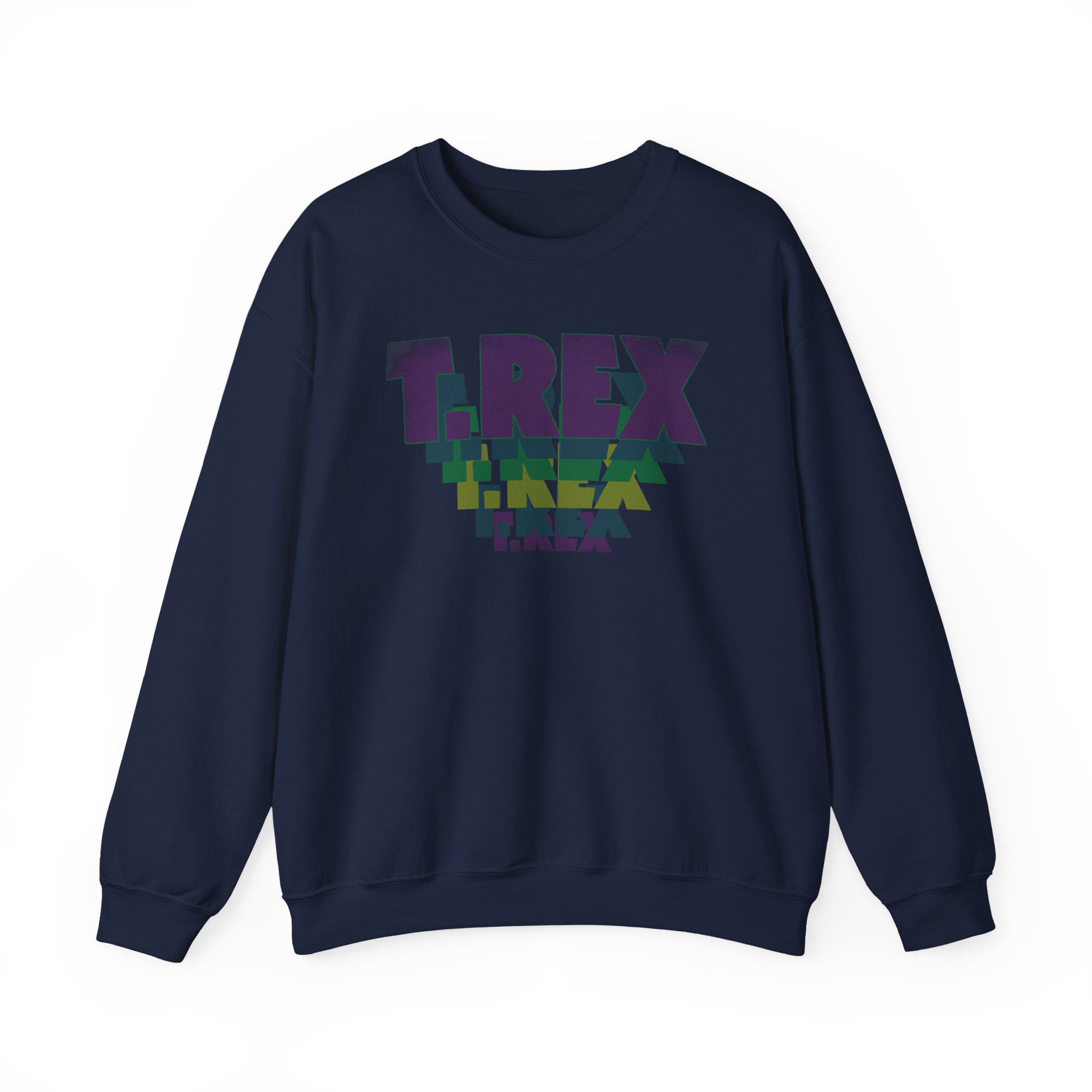 T Rex Stacked Logo Unisex Heavy Blendâ„¢ Crewneck Sweatshirt