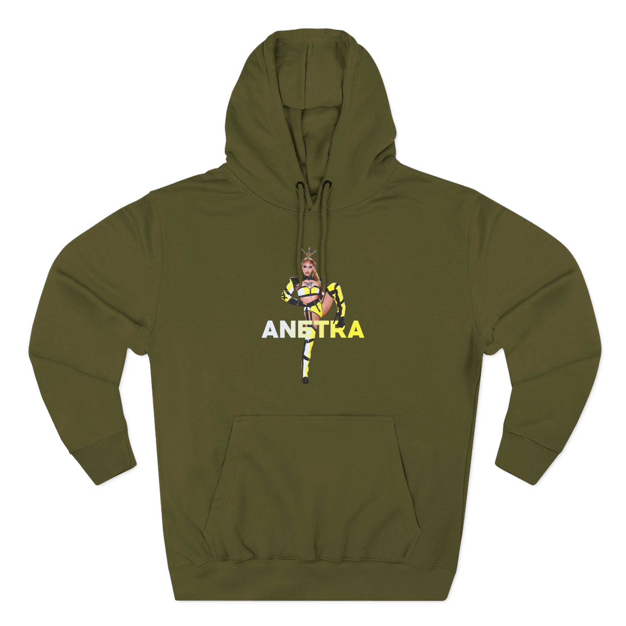 Anetra Three-Panel Fleece Hoodie