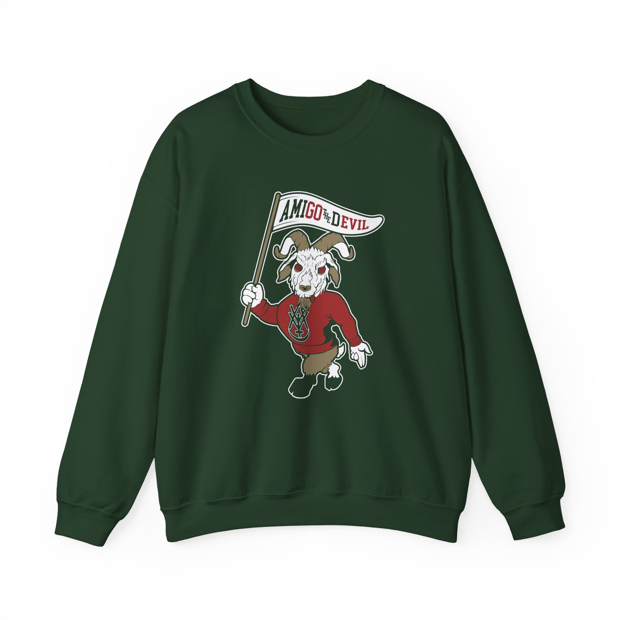 Amigo The Devil Go Evil Mascot Unisex Heavy Blendâ„¢ Crewneck Sweatshirt