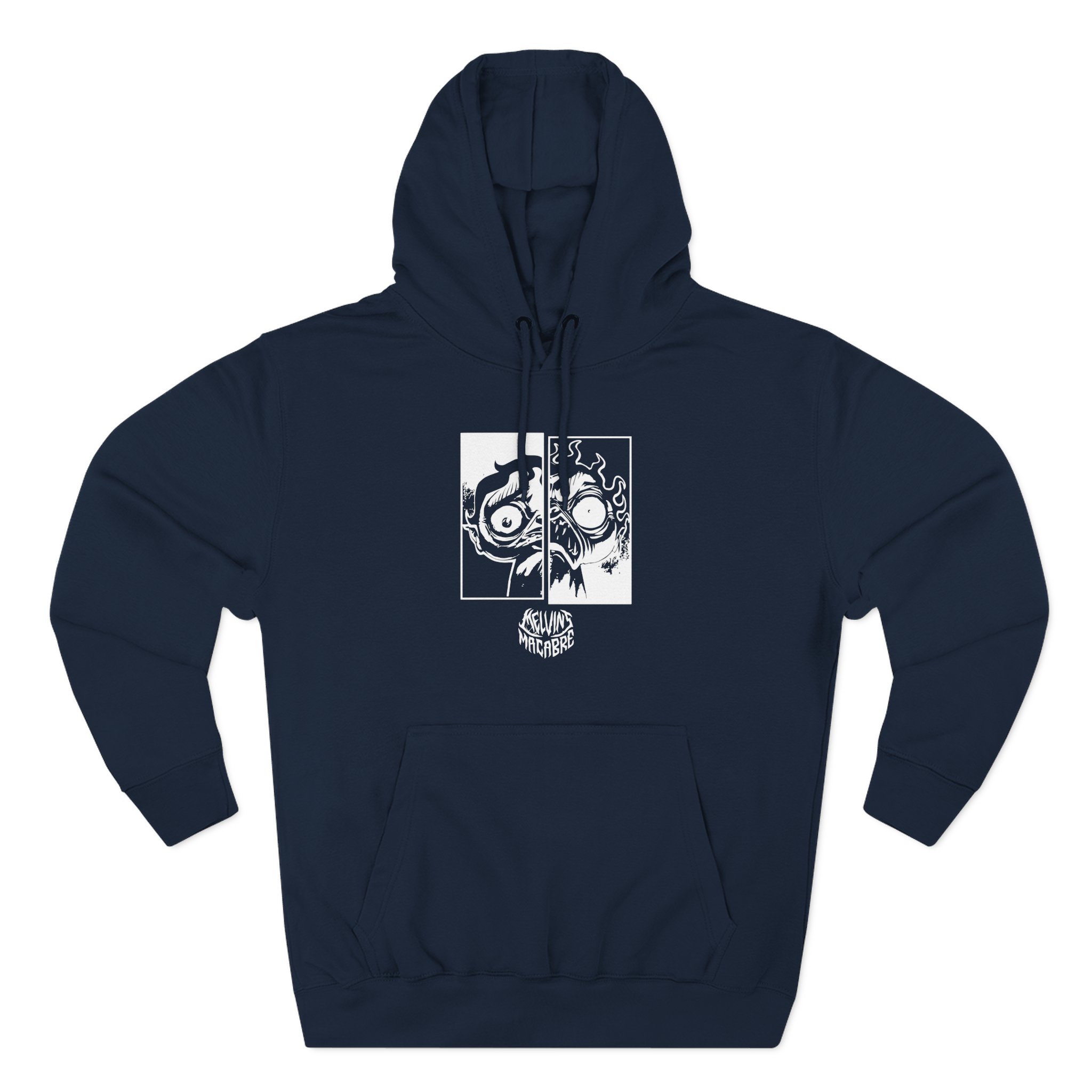 Papa Meat the Queen of Mensis Three-Panel Fleece Hoodie