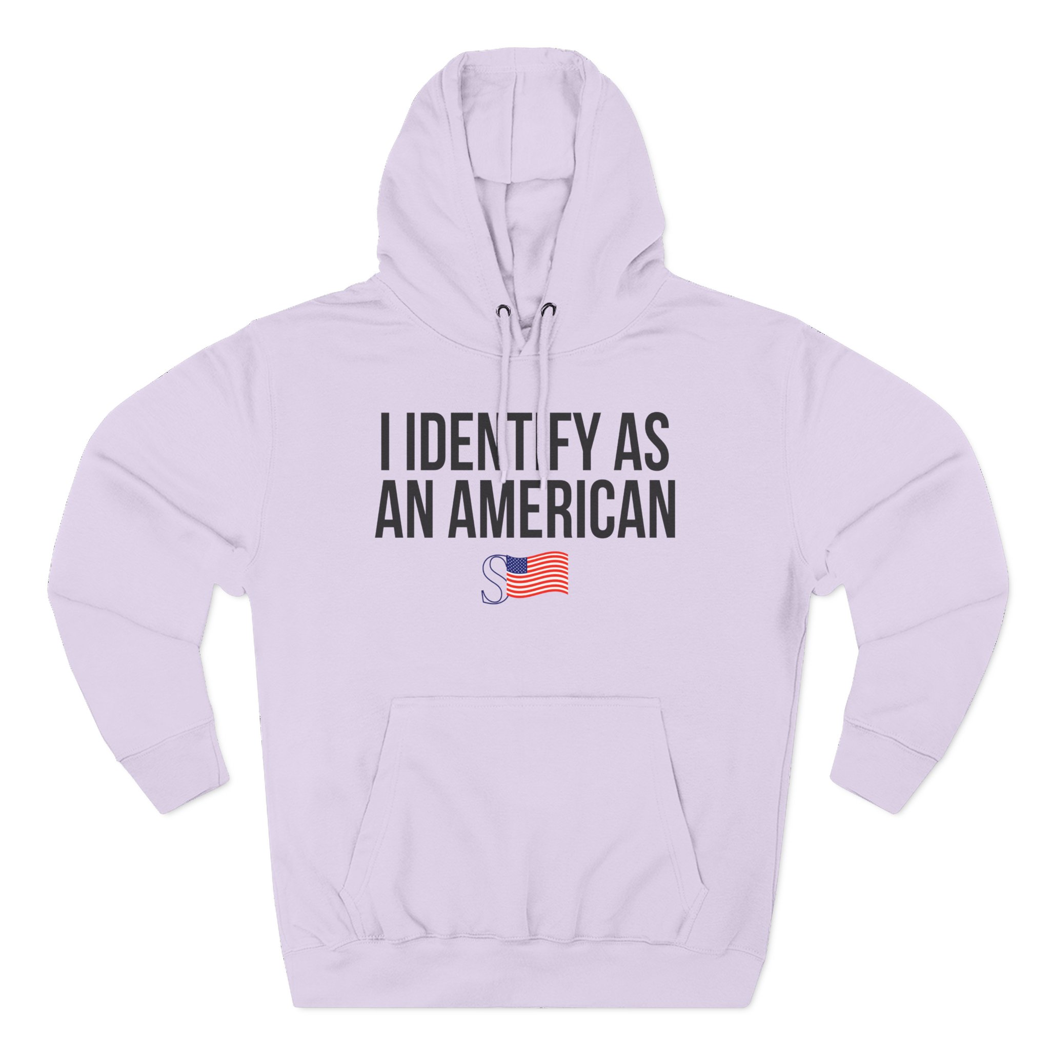 Sean Strickland I Identify as an American Three-Panel Fleece Hoodie