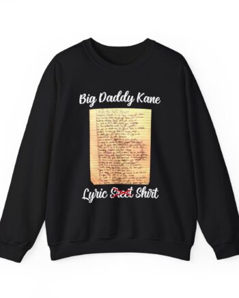Big Daddy Kane Ain't No Half Steppin Lyric sheet Unisex Heavy Blend Crewneck Sweatshirt