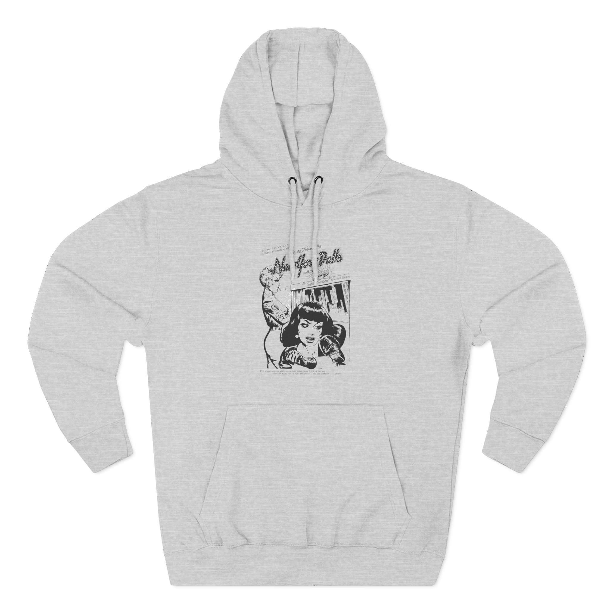 New York Dolls Three-Panel Fleece Hoodie