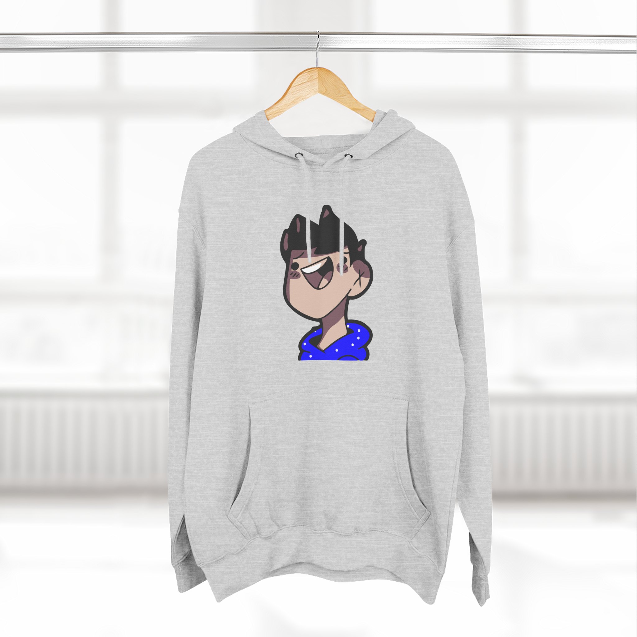 Clix Three-Panel Fleece Hoodie