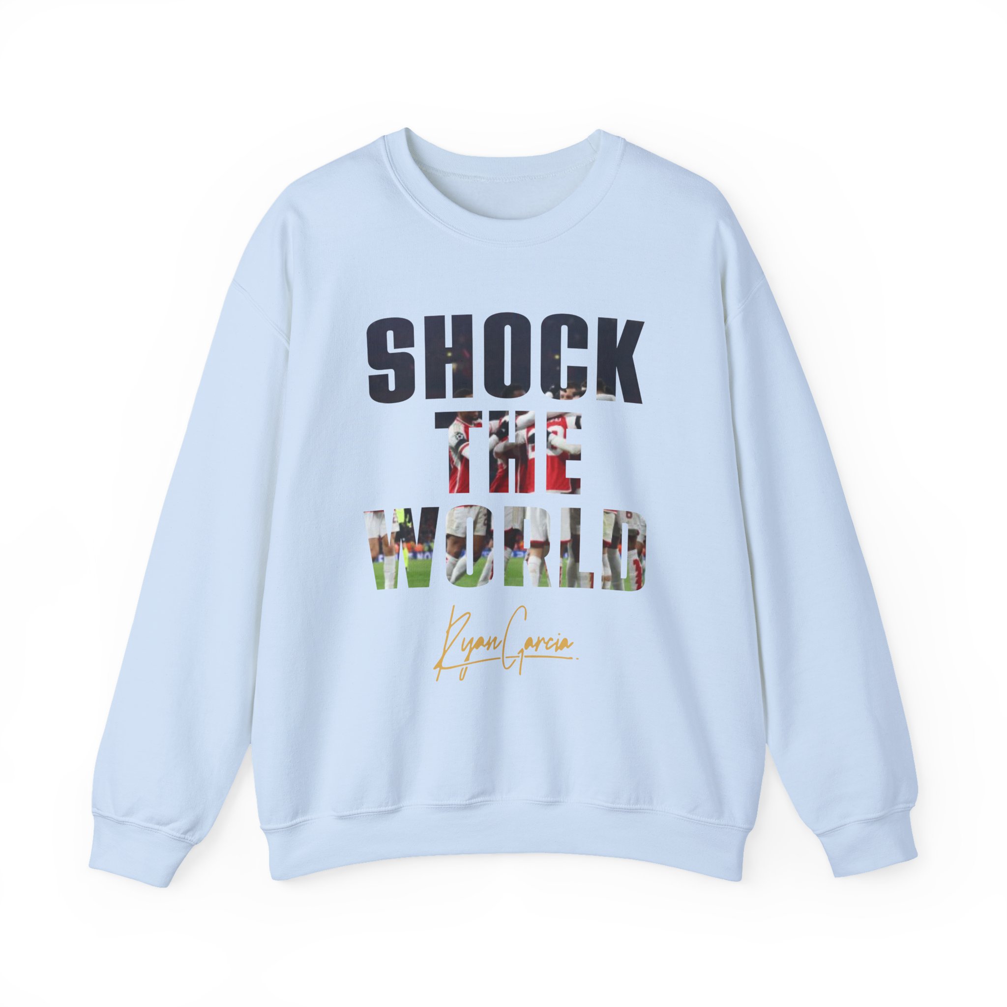 Ryan Garcia shock the world Unisex Heavy Blendâ„¢ Crewneck Sweatshirt