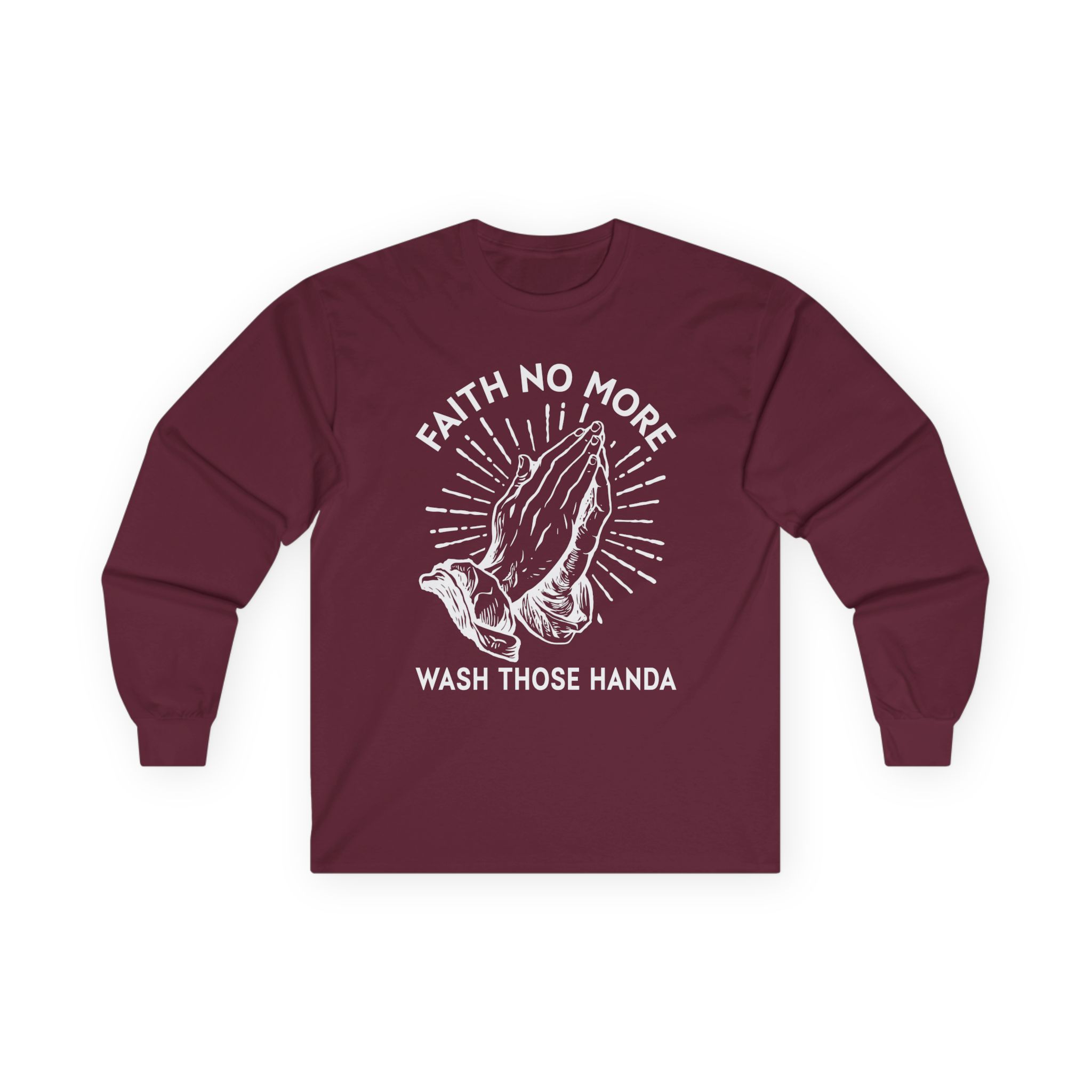 Faith No More Wash Your Hands Unisex Ultra Cotton Long Sleeve Tee