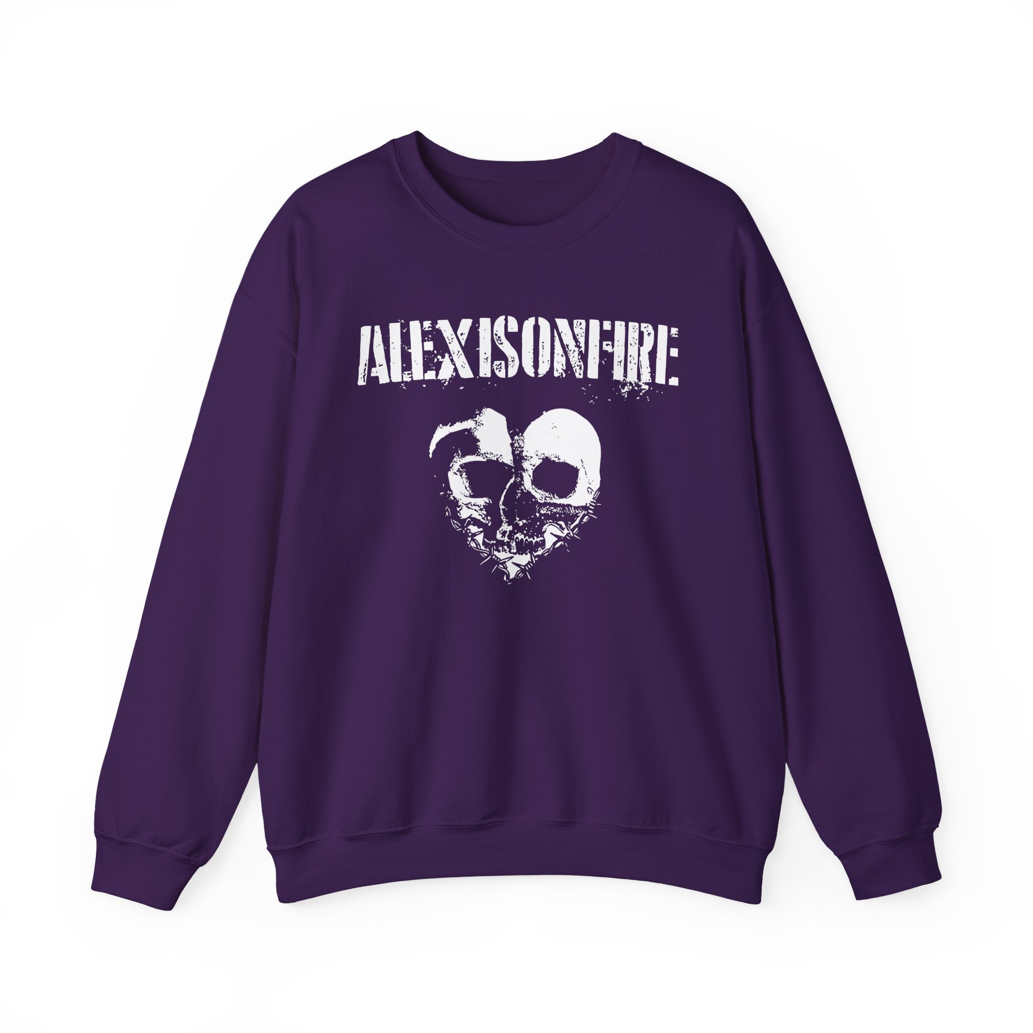 Alexisonfire Barbed Wire Heartskull Unisex Heavy Blendâ„¢ Crewneck Sweatshirt