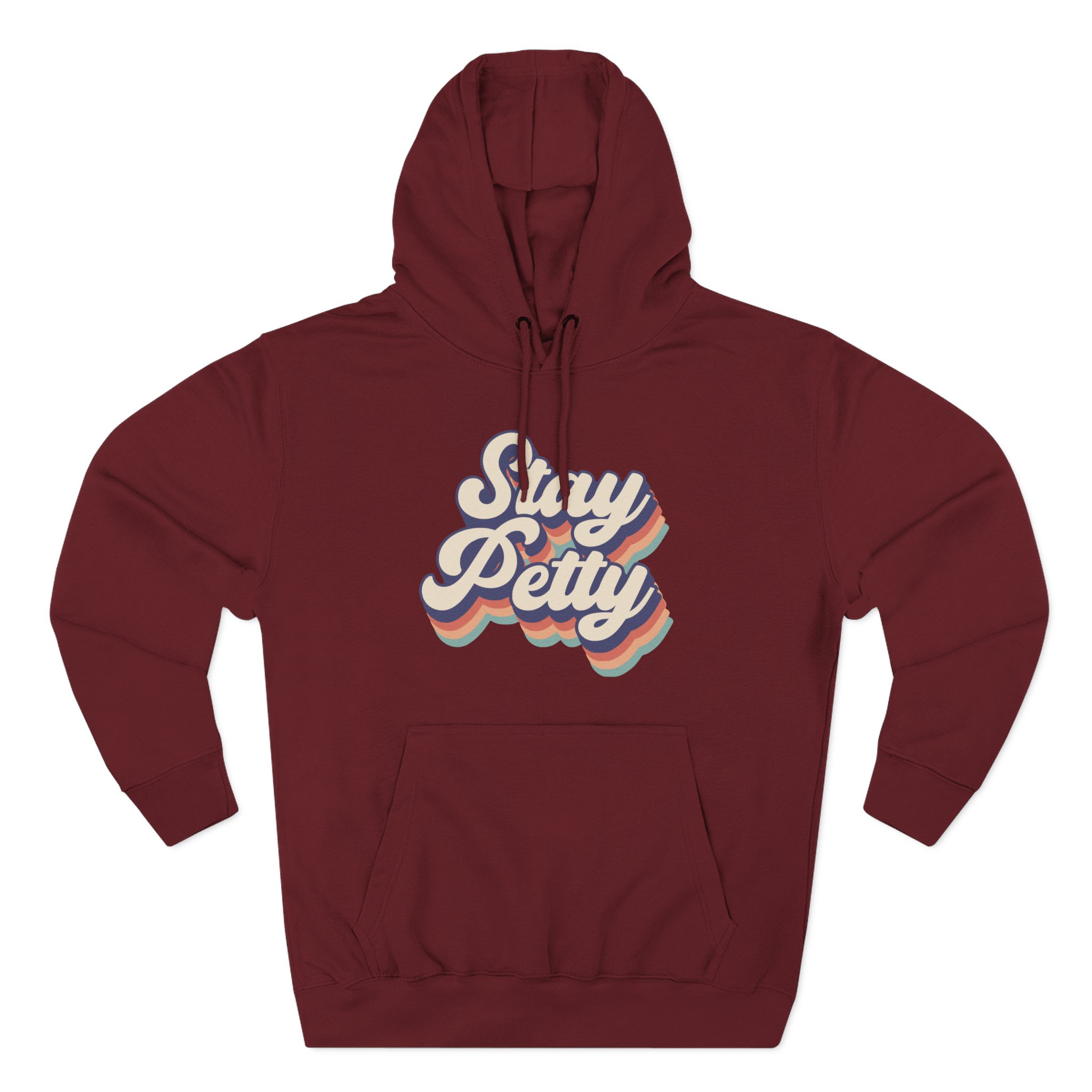Charlotte Dobre Stay Petty Three-Panel Fleece Hoodie