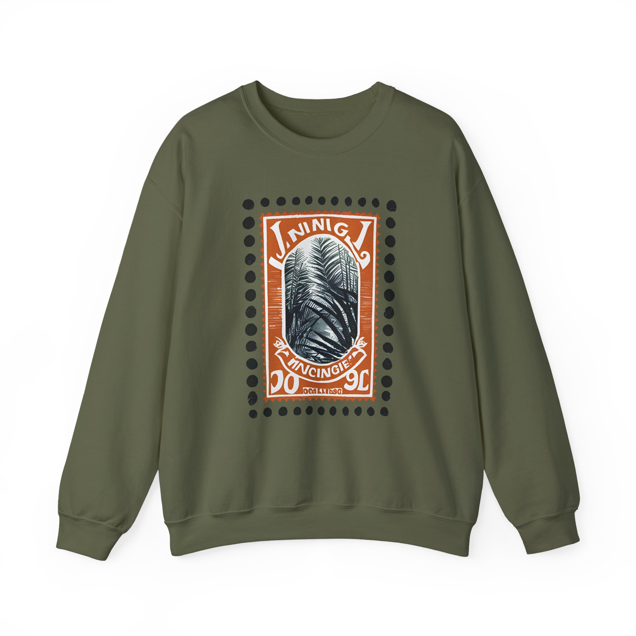 Jungle / Volcano Paradise Stamp Unisex Heavy Blendâ„¢ Crewneck Sweatshirt