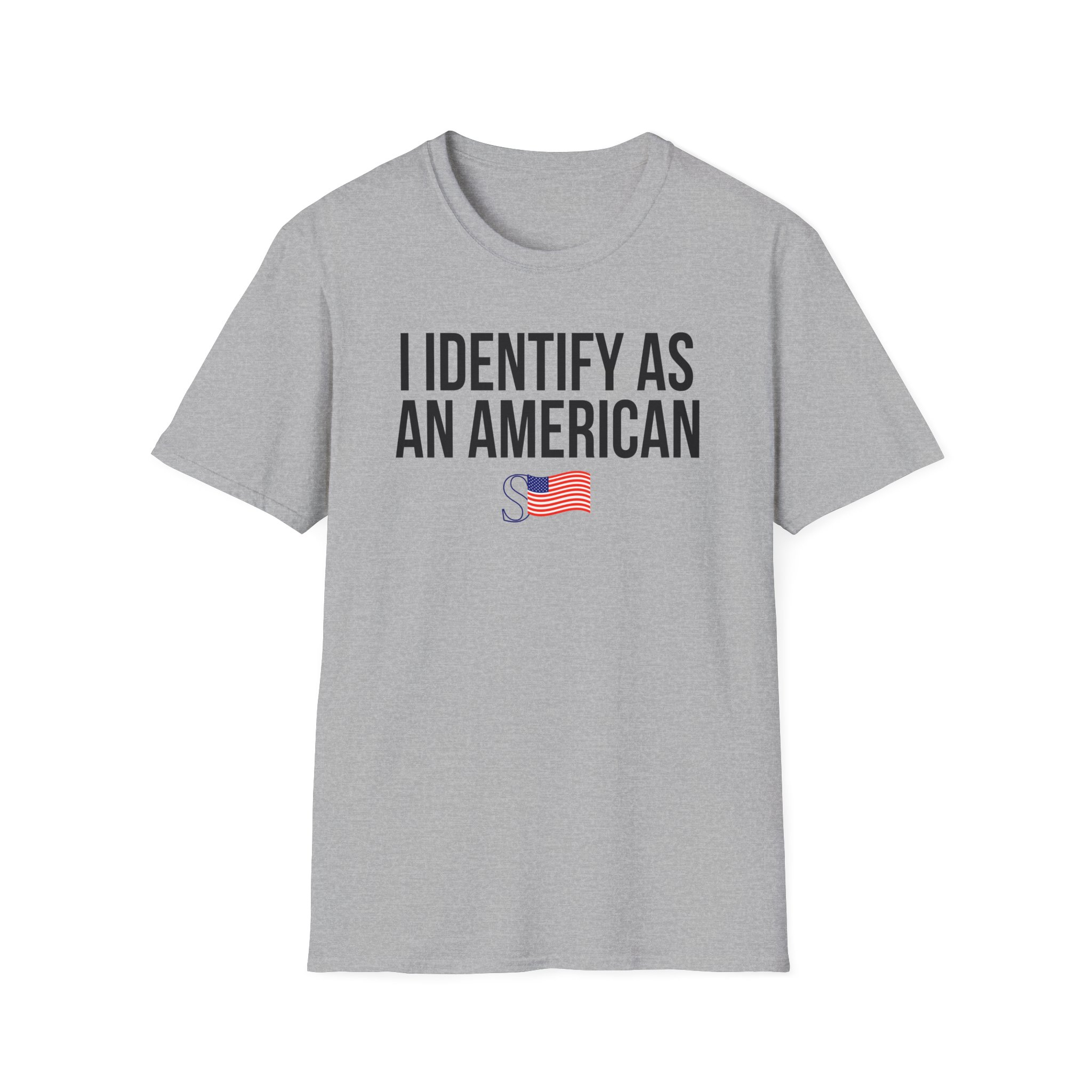 Sean Strickland I Identify as an American Unisex Softstyle T-Shirt