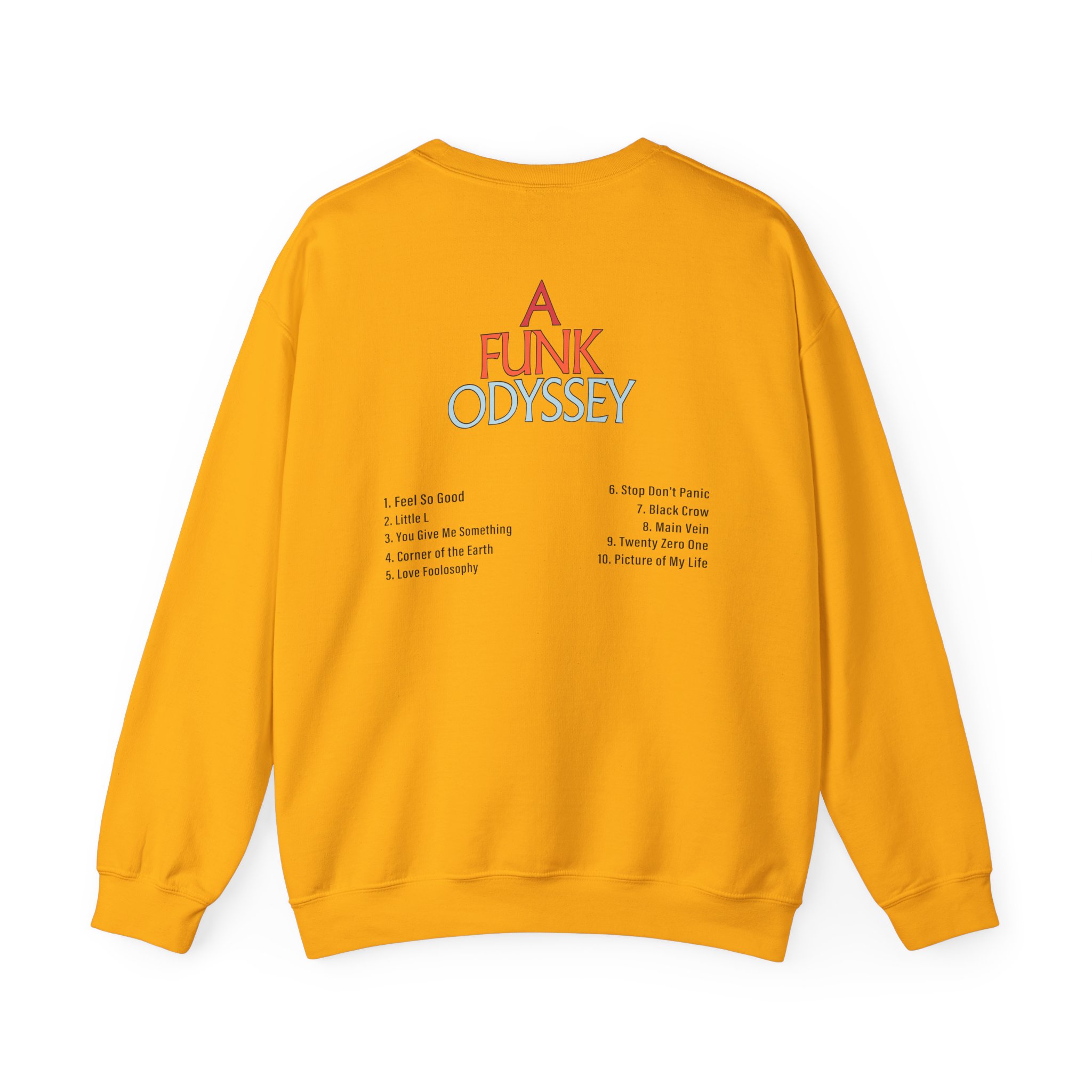 J Funk Odyssey Tracklist Unisex Heavy Blendâ„¢ Crewneck Sweatshirt