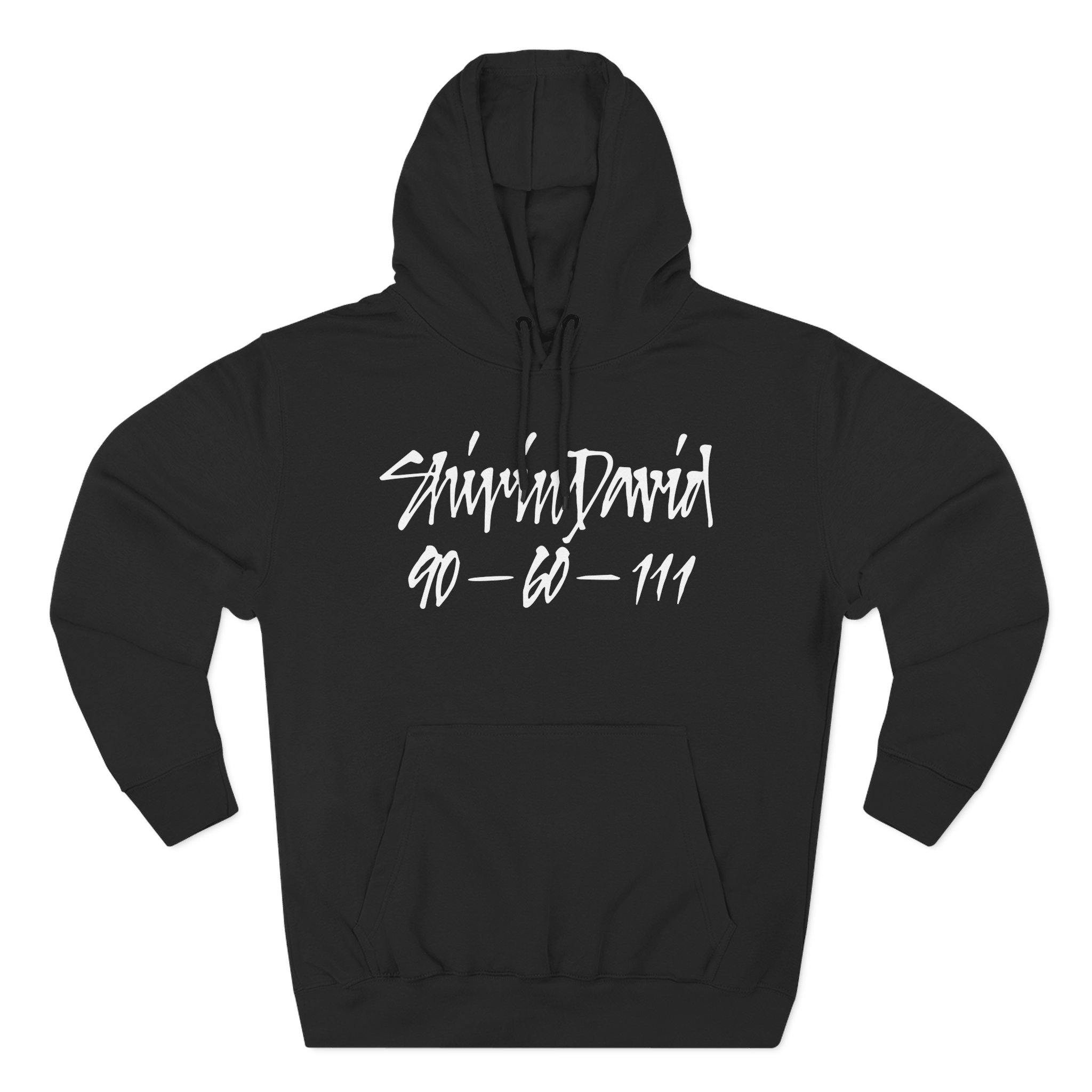 Shirin David 90-60-111 Text - Three-Panel Fleece Hoodie