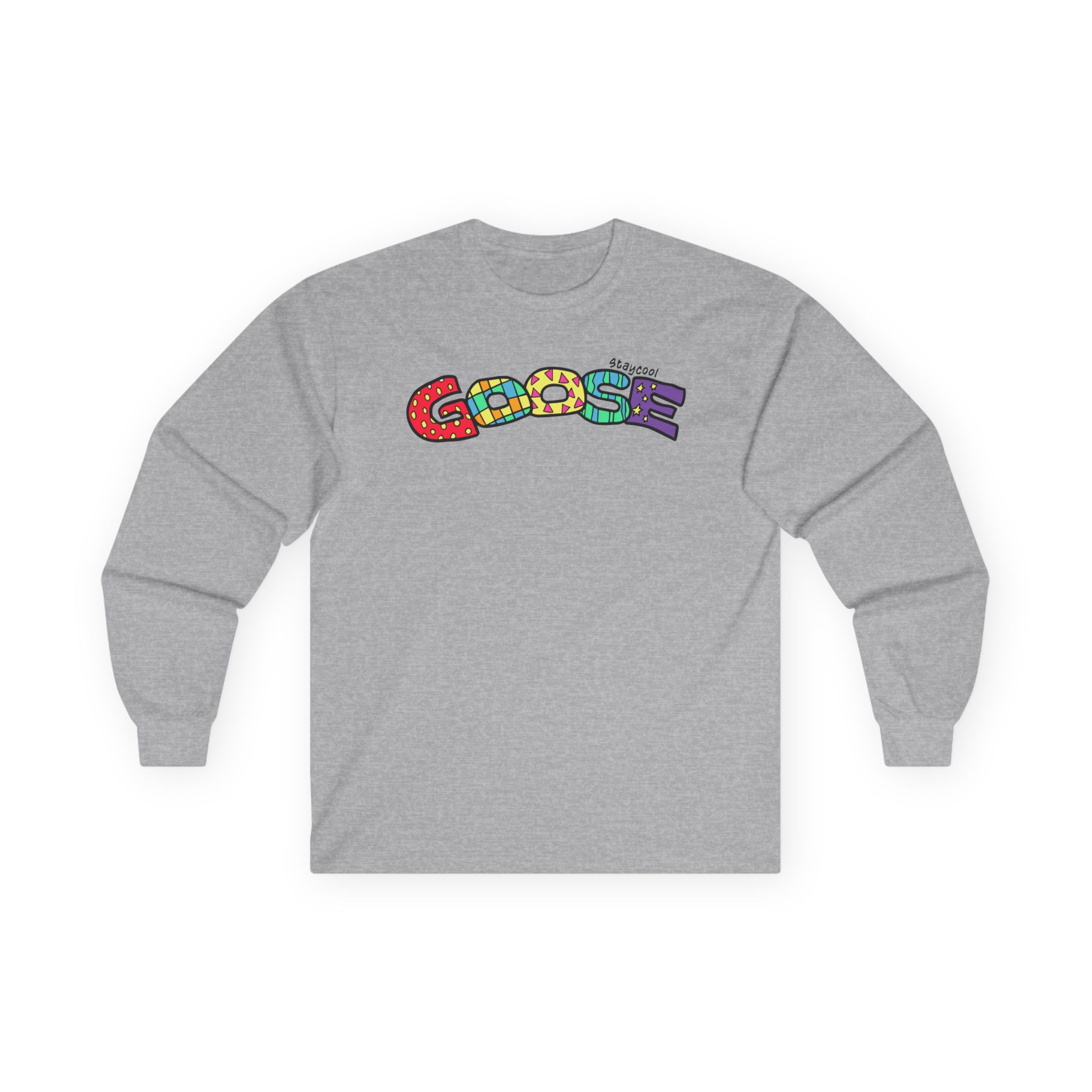 Goose x Staycool Rainbow Unisex Ultra Cotton Long Sleeve Tee