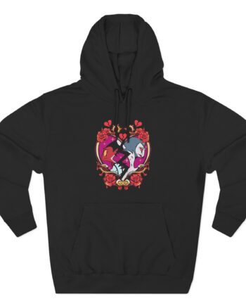 Vivziepop Shattered Hearts Three-Panel Fleece Hoodie
