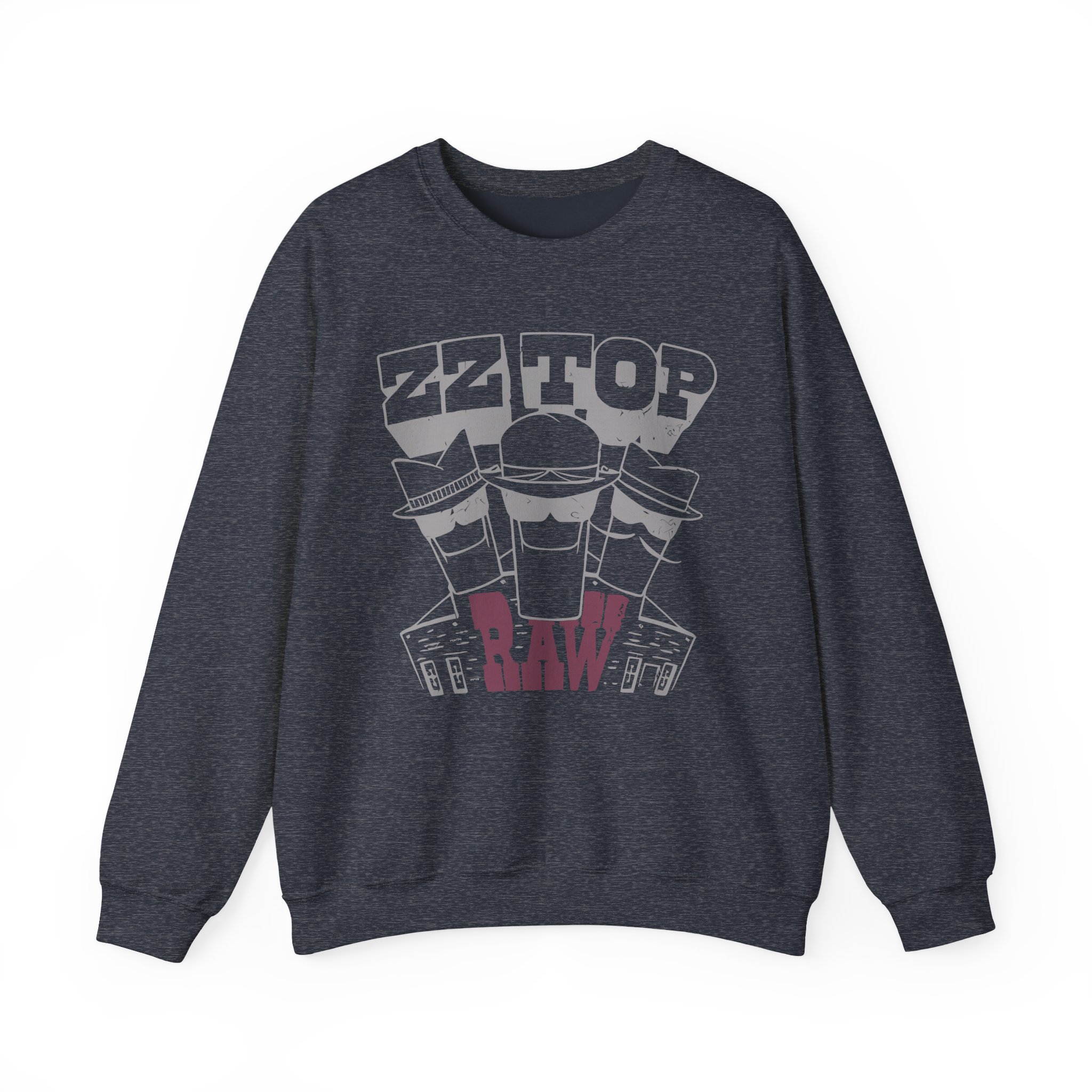 Zz Top Raw Unisex Heavy Blendâ„¢ Crewneck Sweatshirt