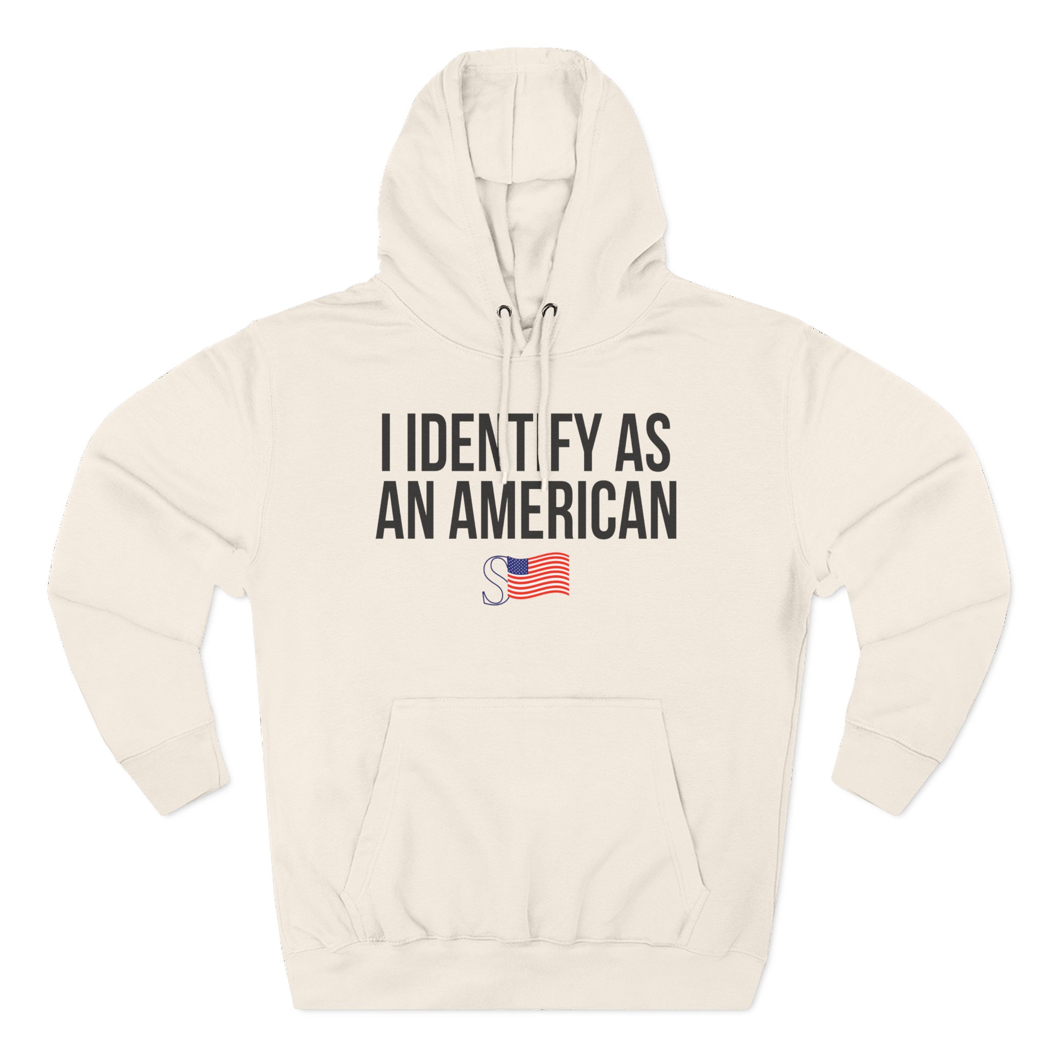 Sean Strickland I Identify as an American Three-Panel Fleece Hoodie