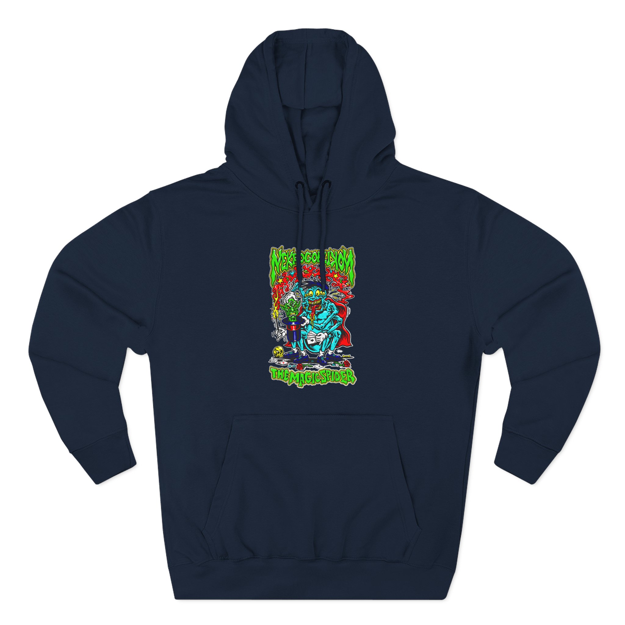 Nekrogoblikon the Magicspider Three-Panel Fleece Hoodie