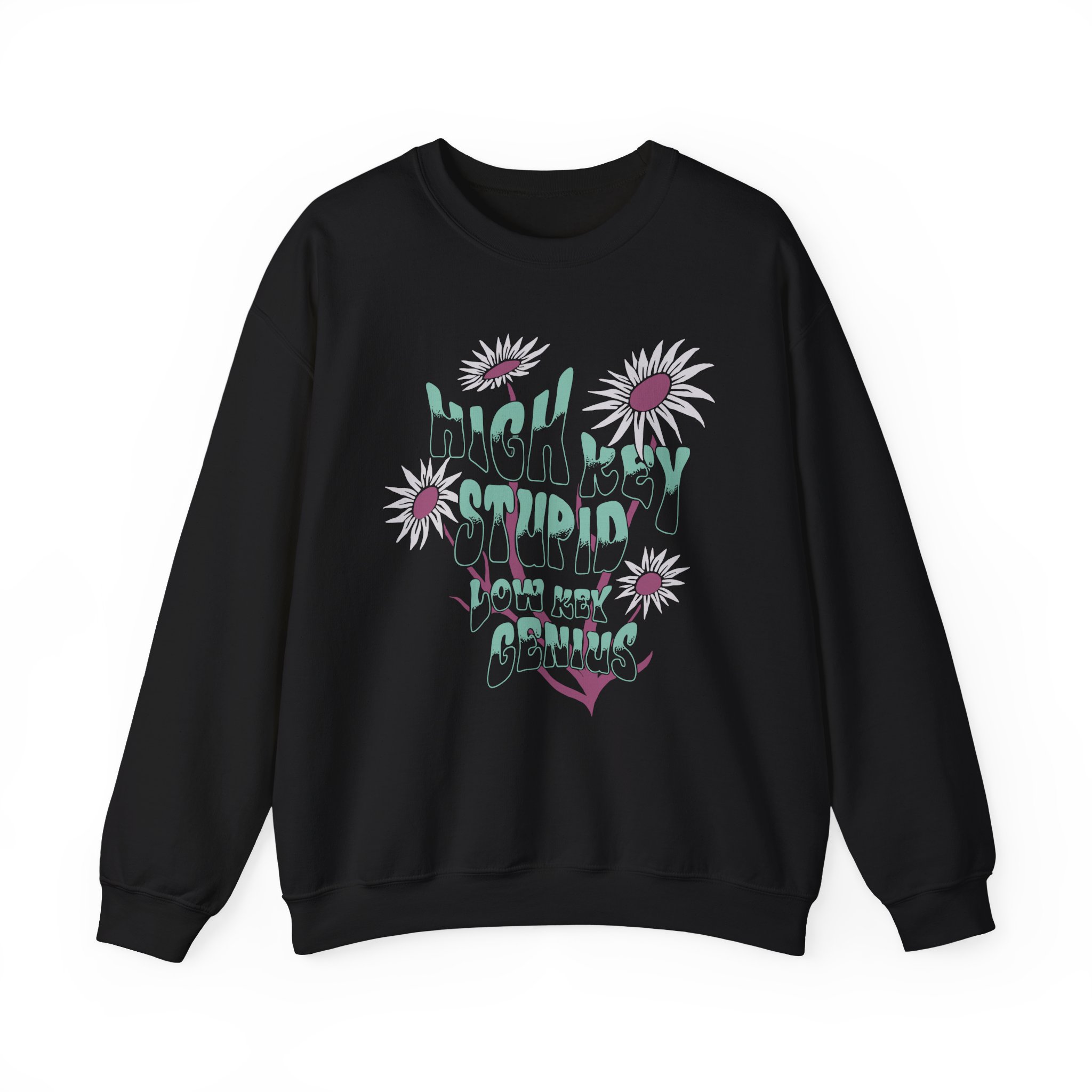 Kallmekris High Key Stupid Low Key Genius Unisex Heavy Blendâ„¢ Crewneck Sweatshirt