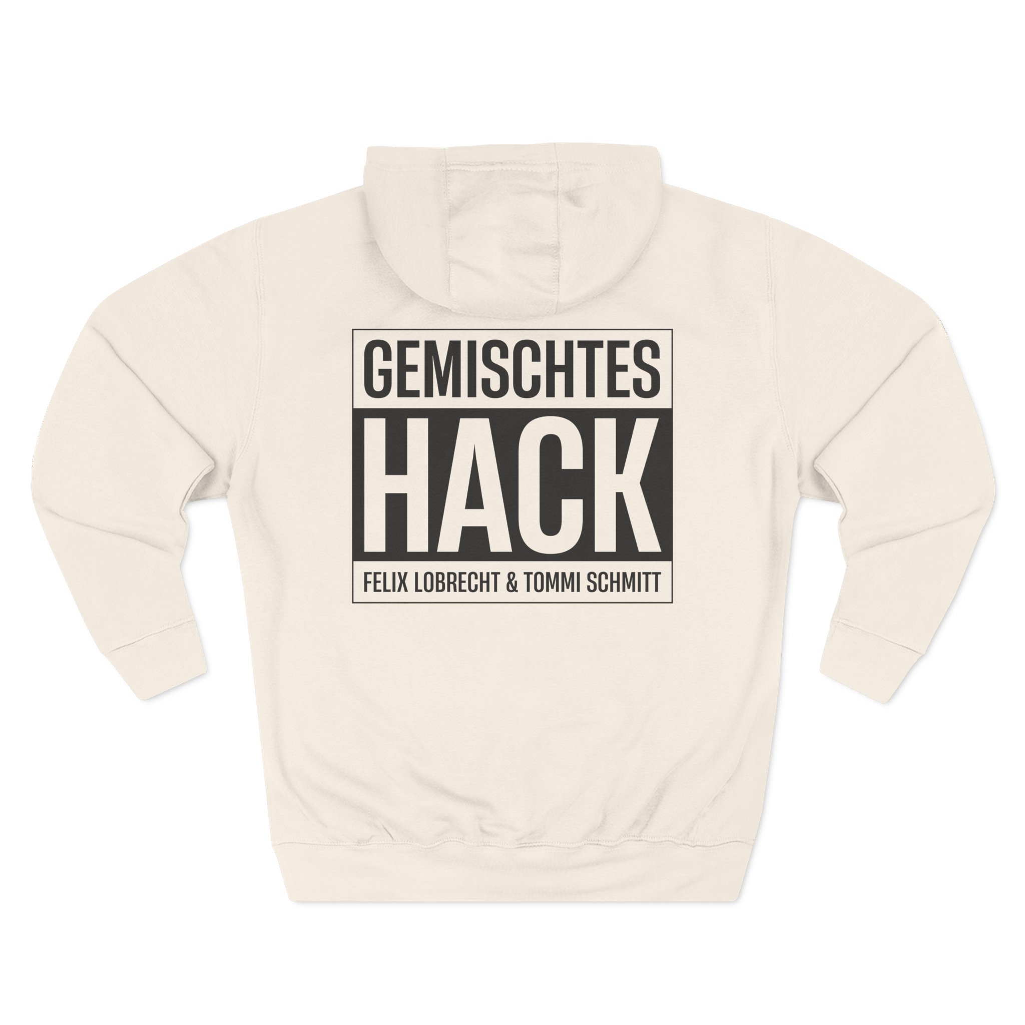 Gemischtes Hack Logo Three-Panel Fleece Hoodie