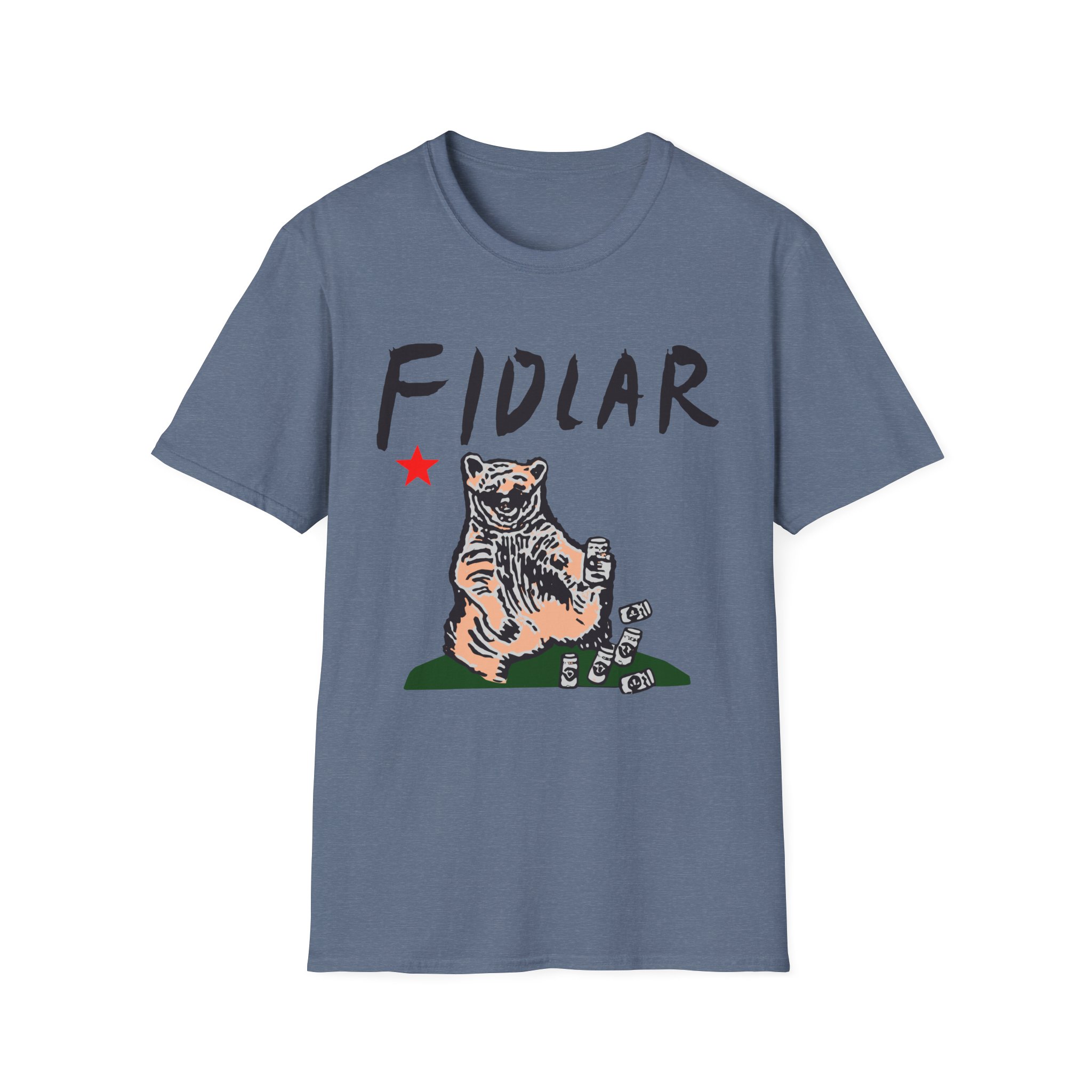 California Bear Drink Cheap Beer Fidlar Unisex Softstyle T-Shirt