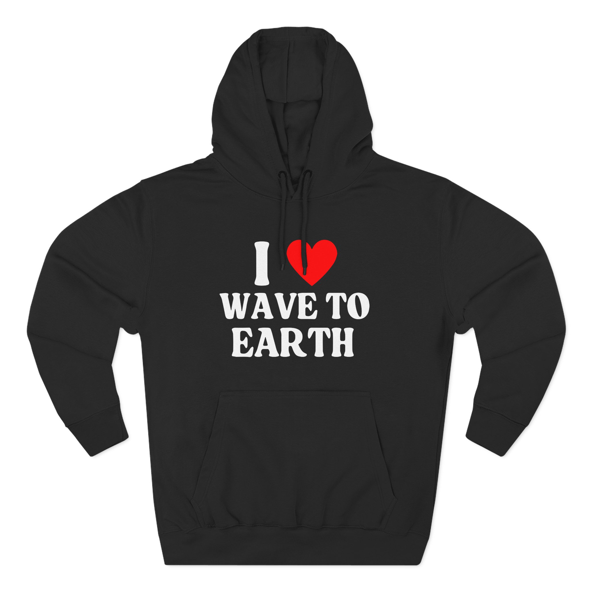 I Love Wave to Earth Three-Panel Fleece Hoodie